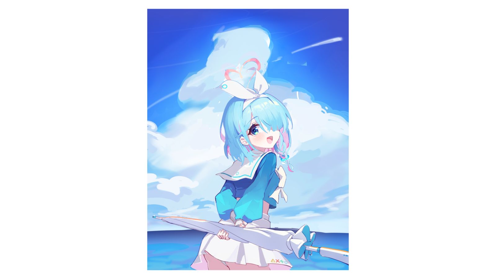 微评画_呱！是蓝色恶魔！【粉丝评画の43】插画图片壁纸