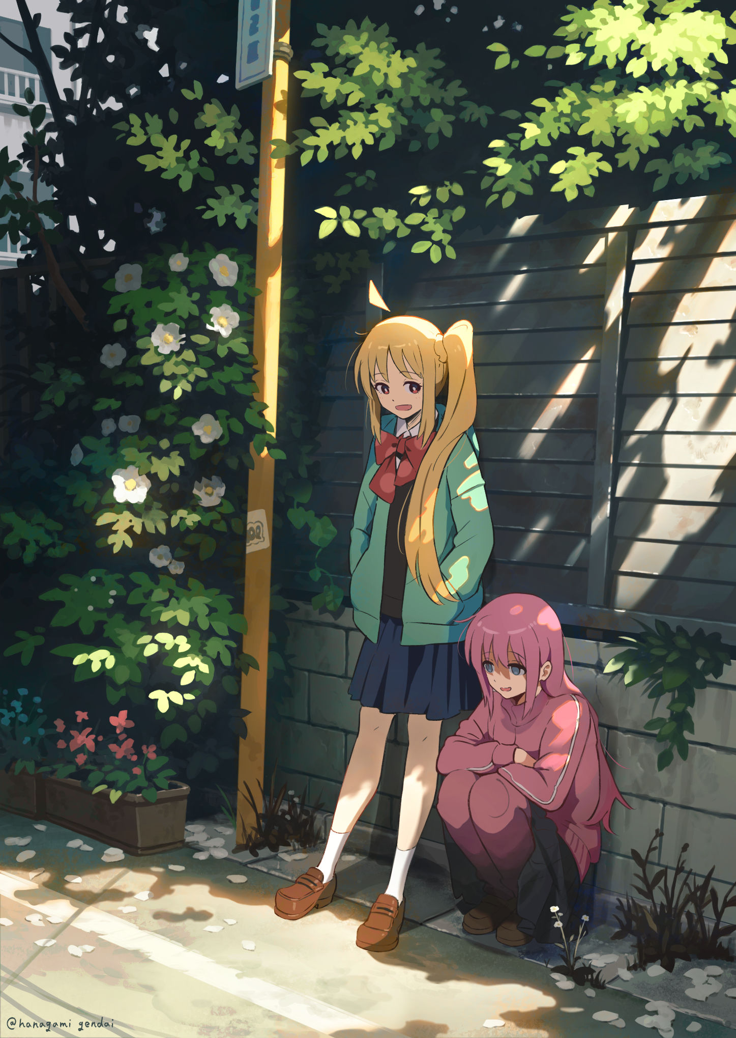 ぼっちと虹夏-孤独摇滚波奇酱