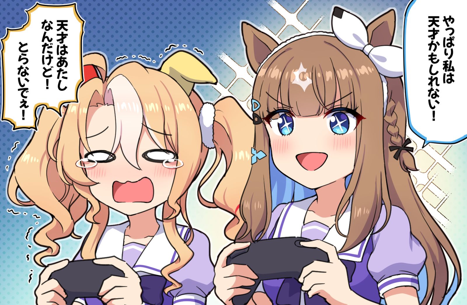 親子ゲーム実況でキャラとられる危機に会うパンドラ(ぱかチューブ)插画图片壁纸