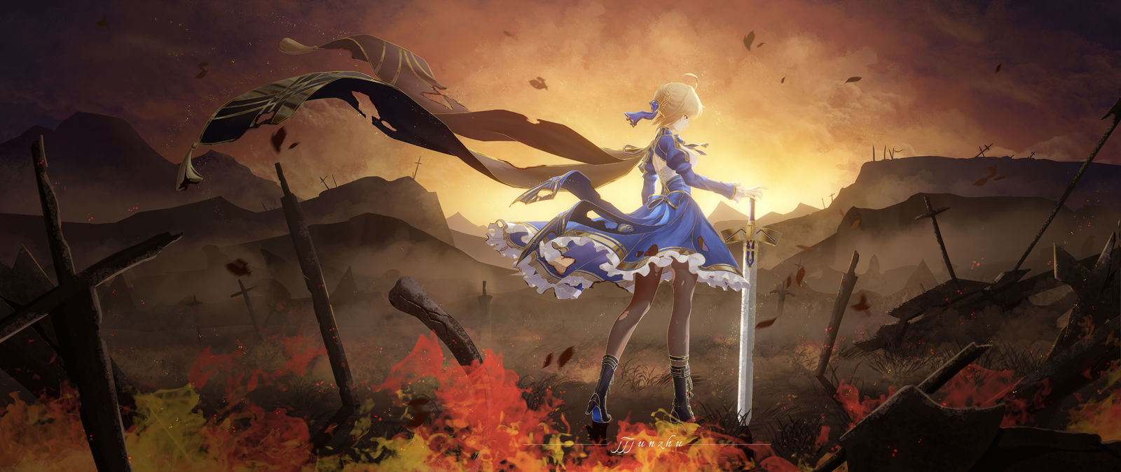 saber【4k动态/8k静态壁纸】【崩坏：星穹铁道】插画图片壁纸