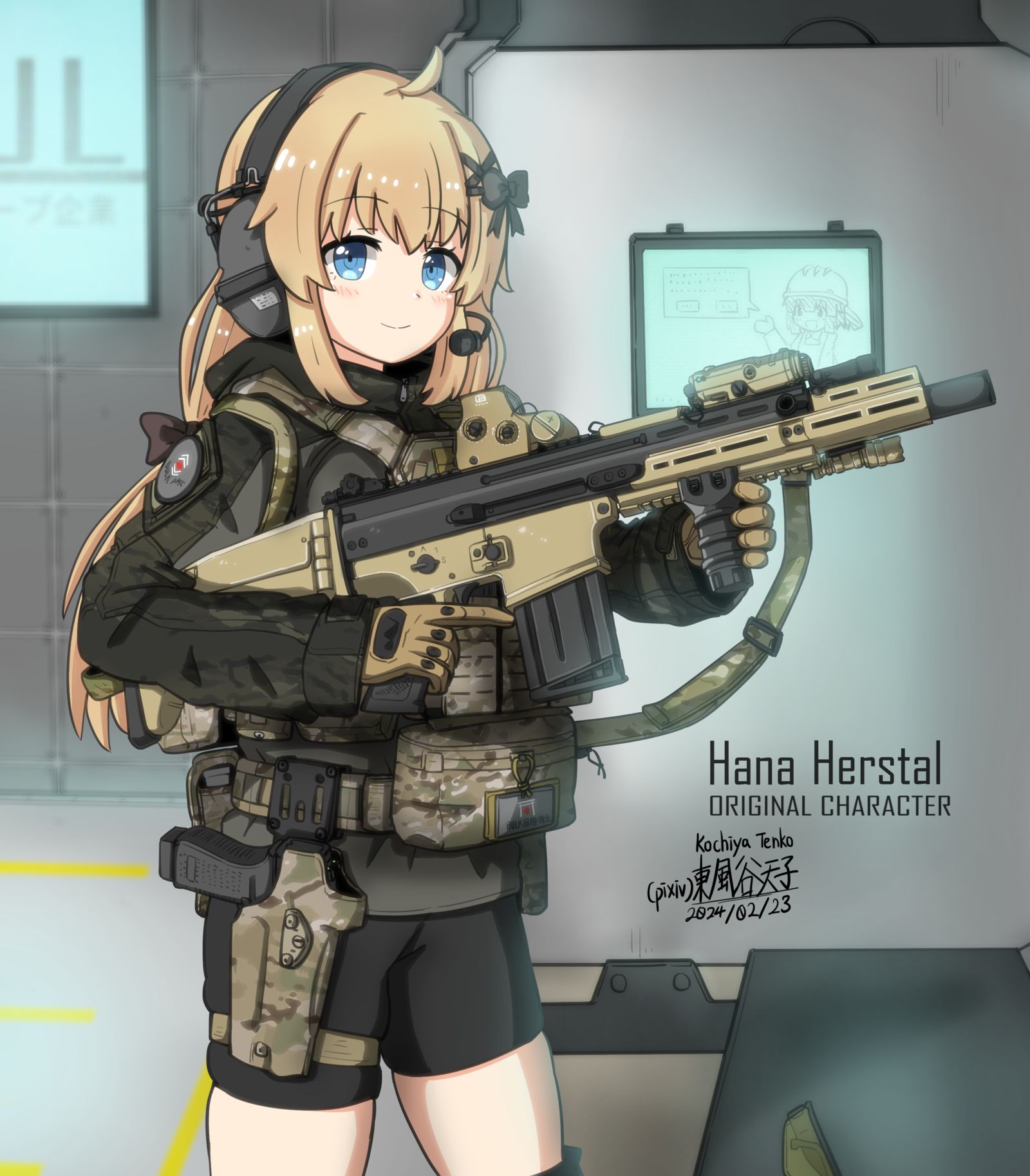 Hana in 屋内射撃場头像同人高清图
