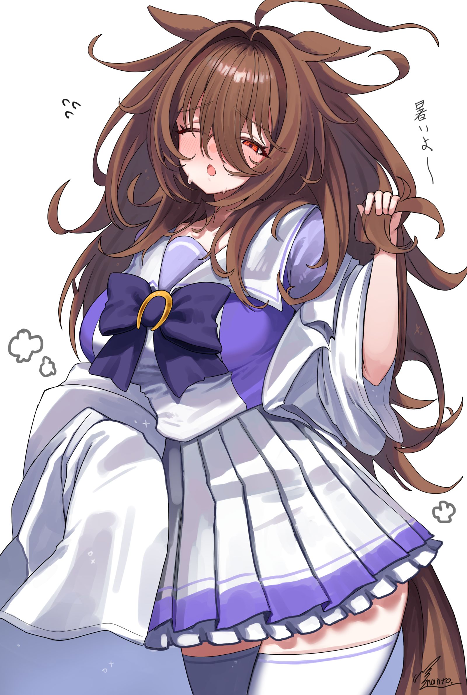 髪が伸びちゃっタキオン插画图片壁纸