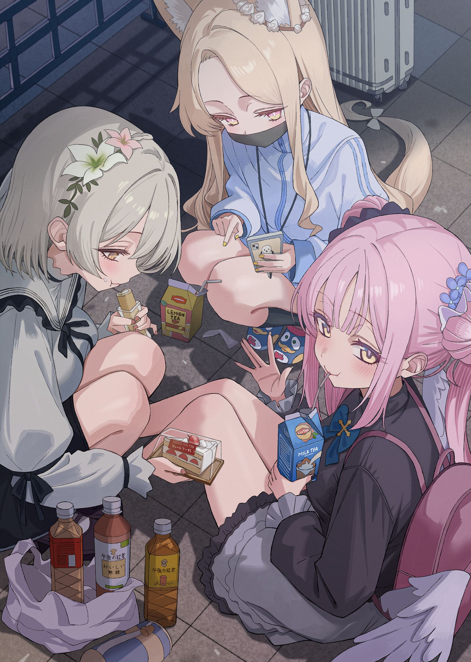 ティーパーティー插画图片壁纸