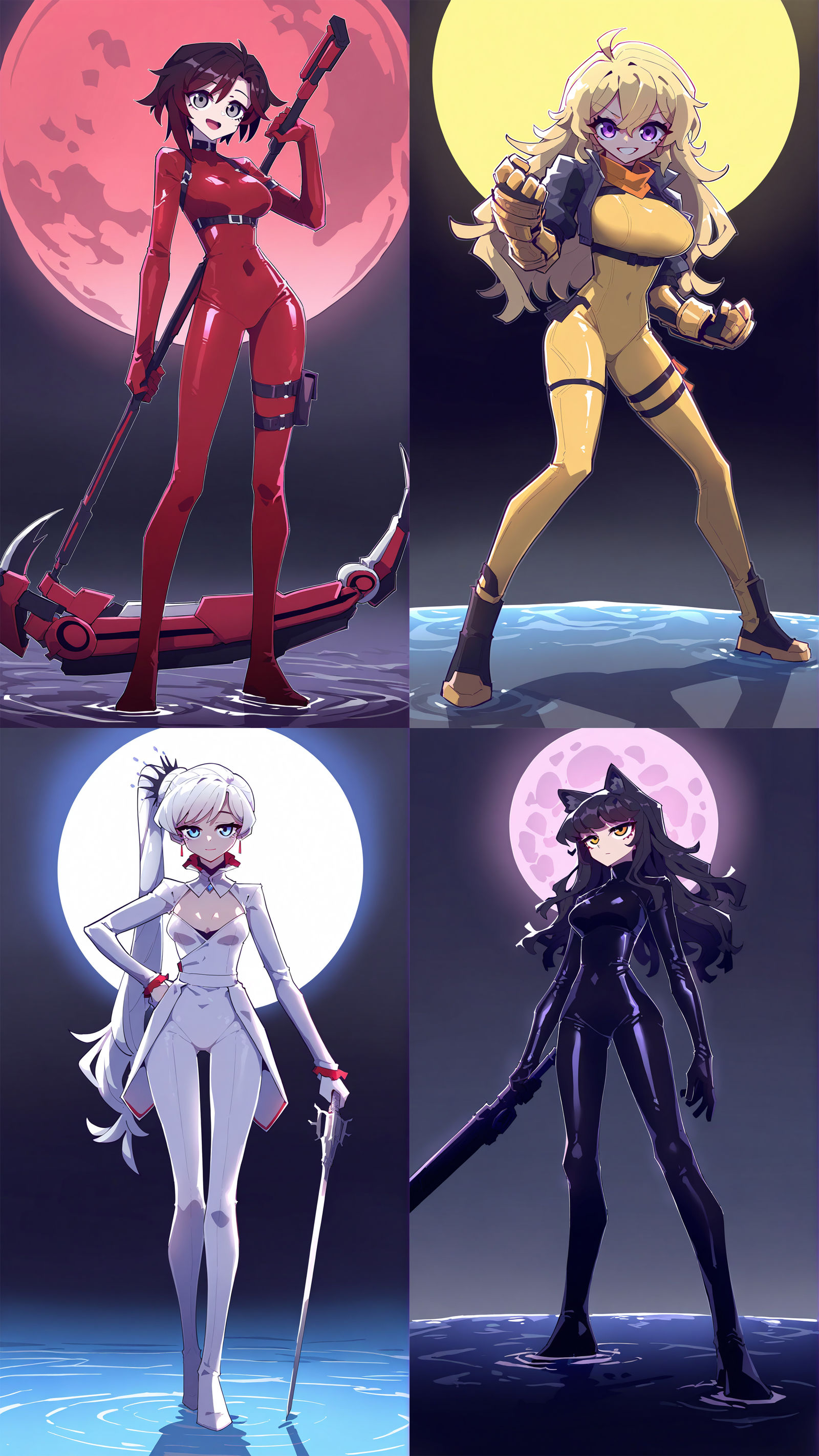 latex RWBY team插画图片壁纸