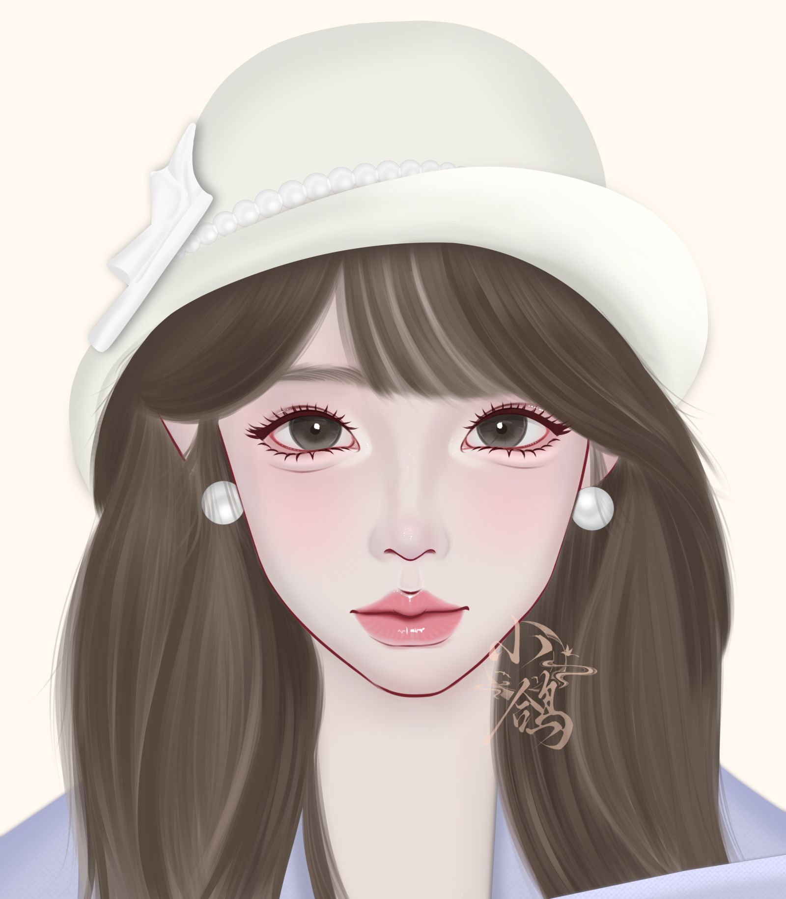 归国白月光-半厚涂 头像手绘头像