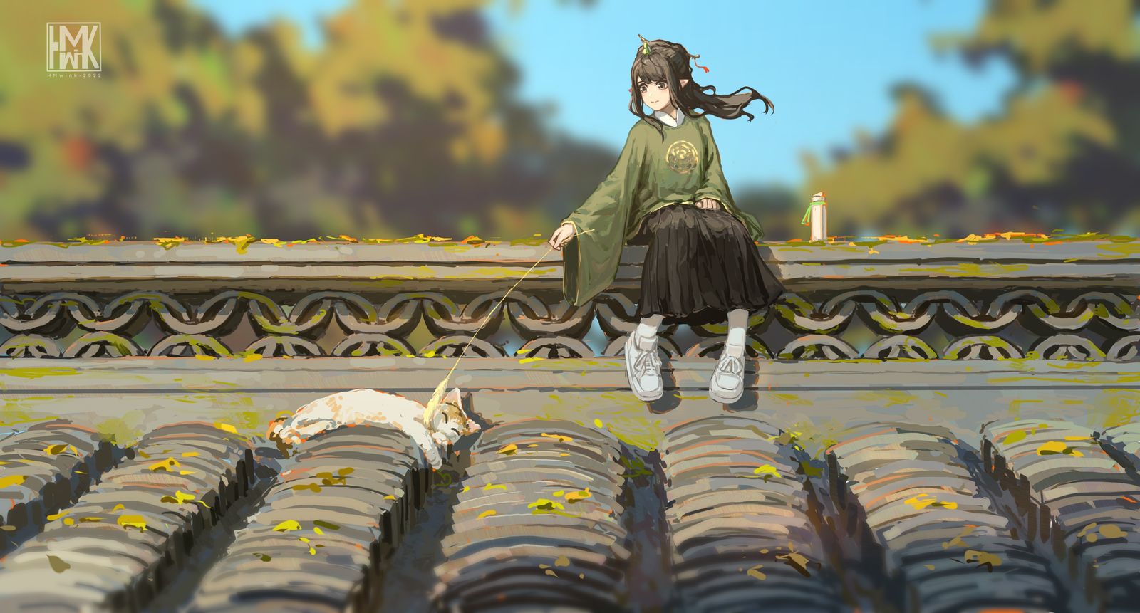 汉服同学的灵感创作2插画图片壁纸