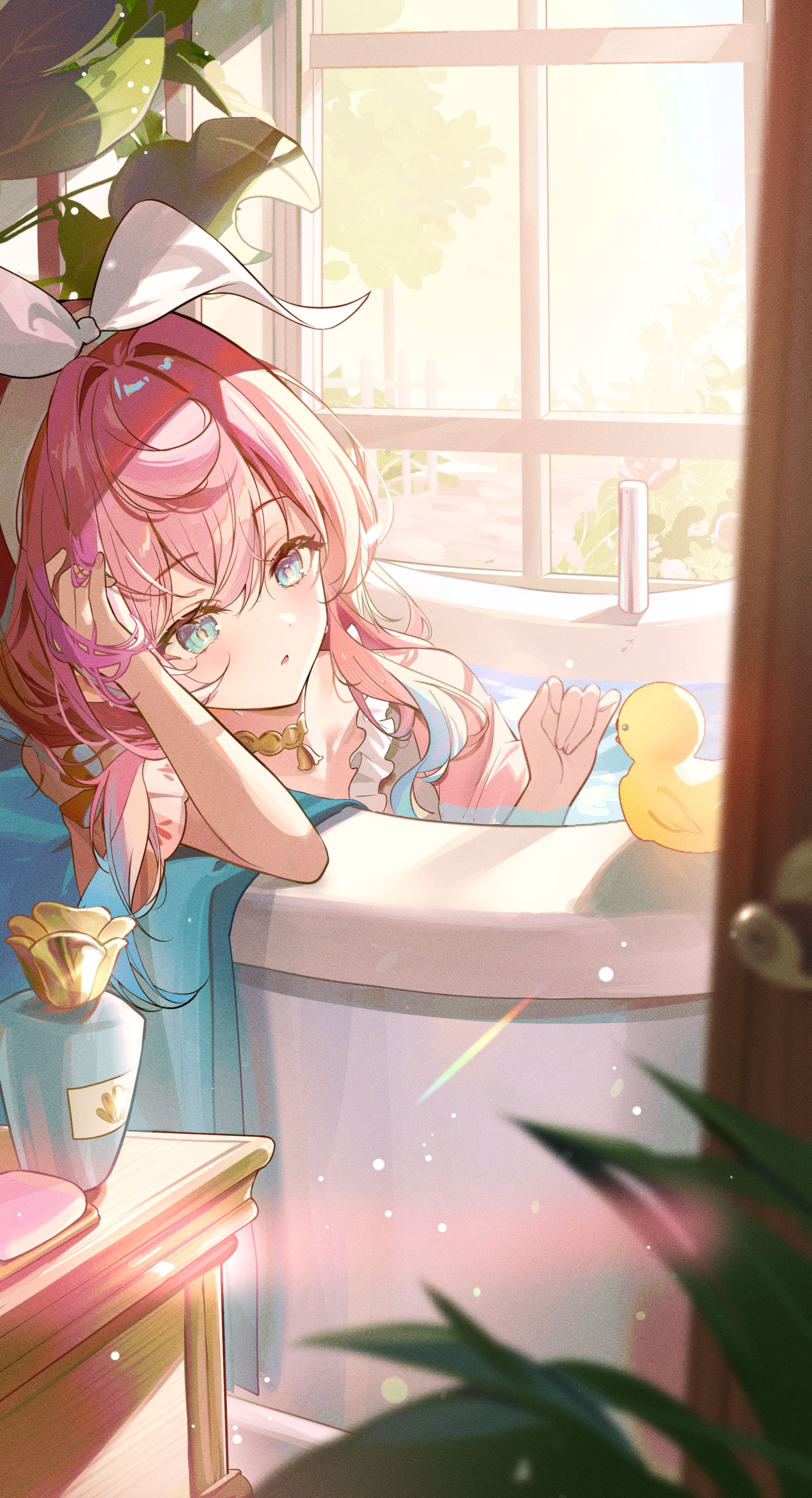 Afternoon soak~插画图片壁纸