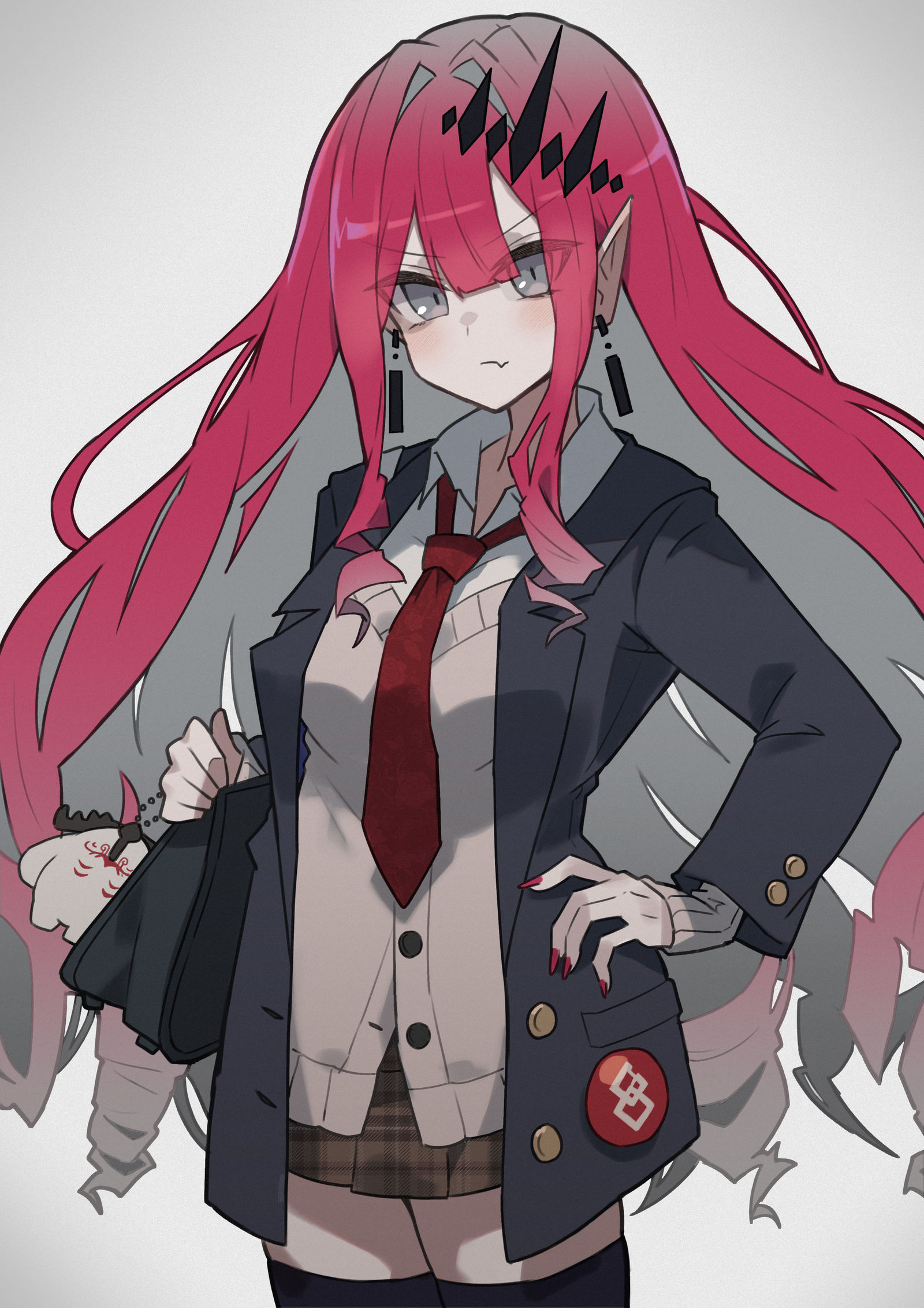 制服バーヴァンシー（眼鏡差分あり）插画图片壁纸