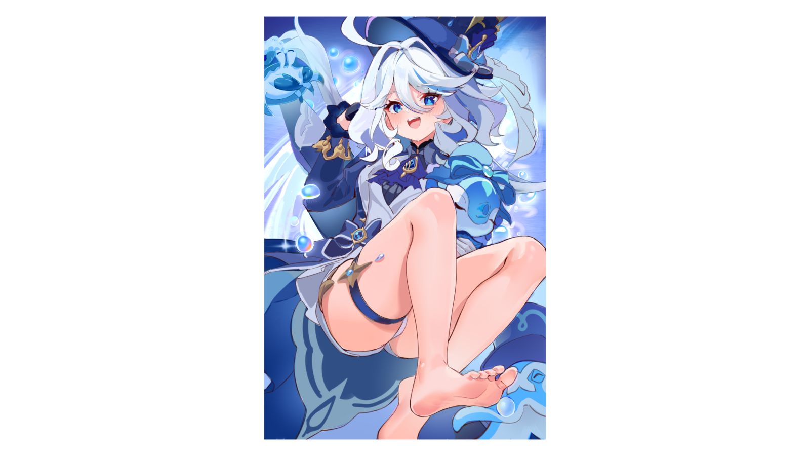 微评画_芙宁娜的玉竹【粉丝评画の59】头像同人高清图