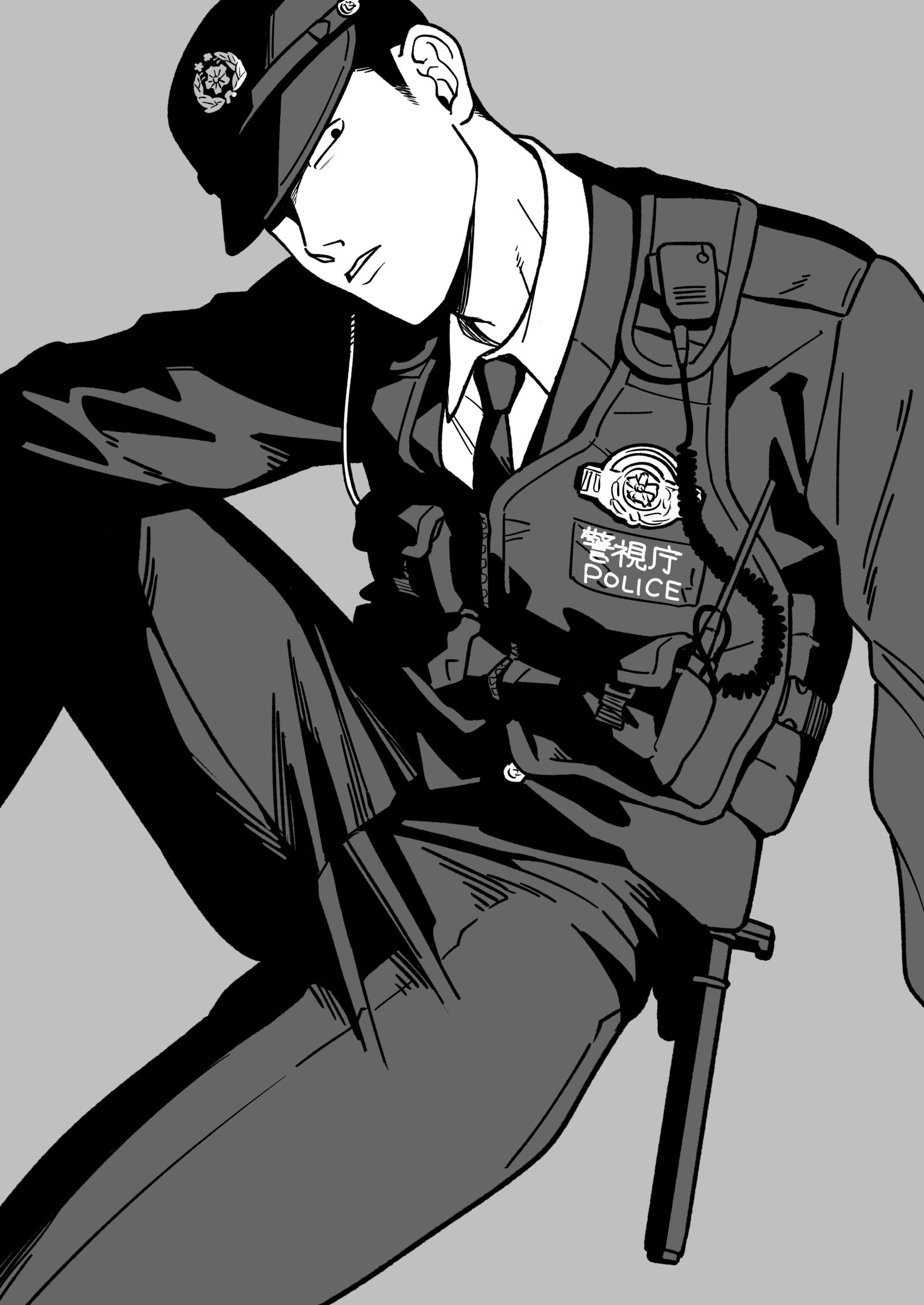警察官まとめ插画图片壁纸