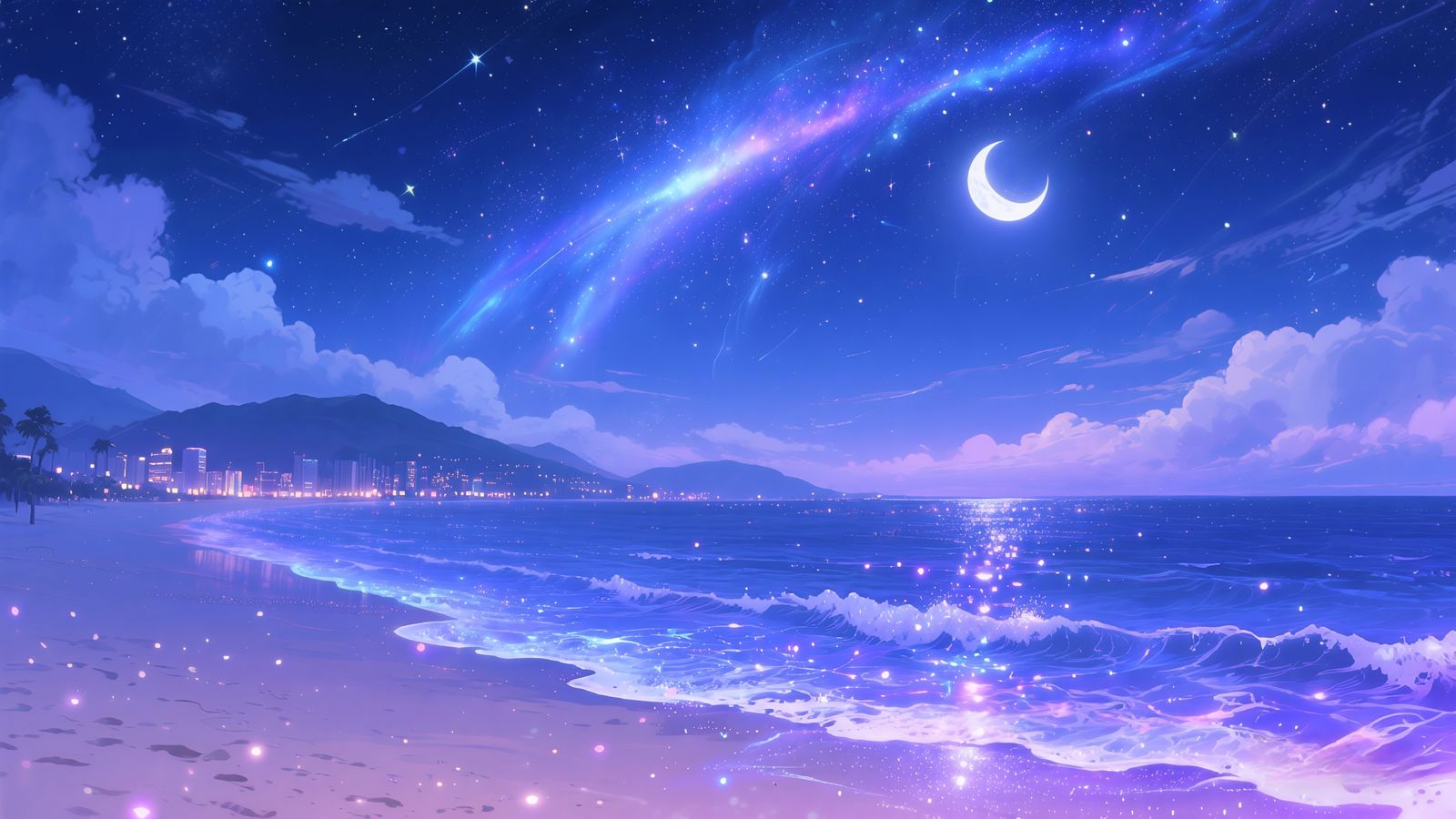 假日海滨（日夜差分）头像同人高清图
