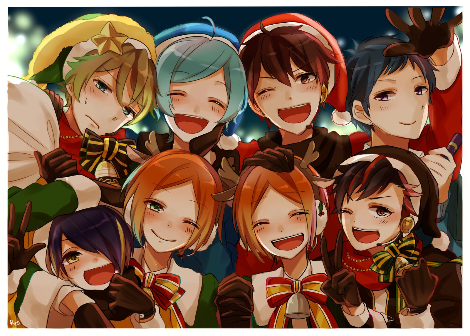 クリスマスイベ10日間お疲れさまでした！插画图片壁纸