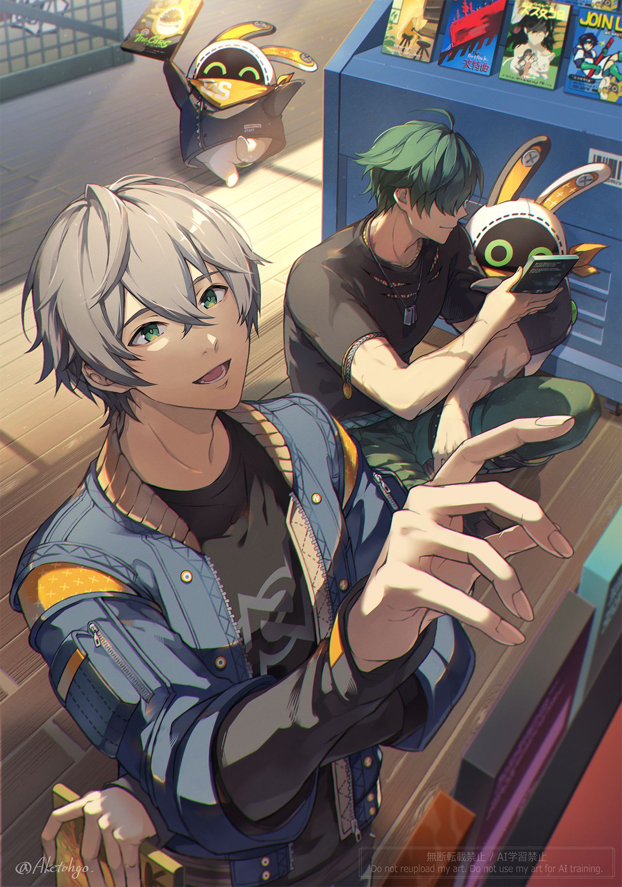 ビデオ選び插画图片壁纸