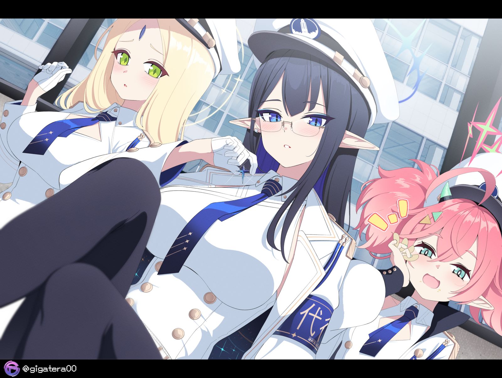 連邦生徒会 トリオ插画图片壁纸