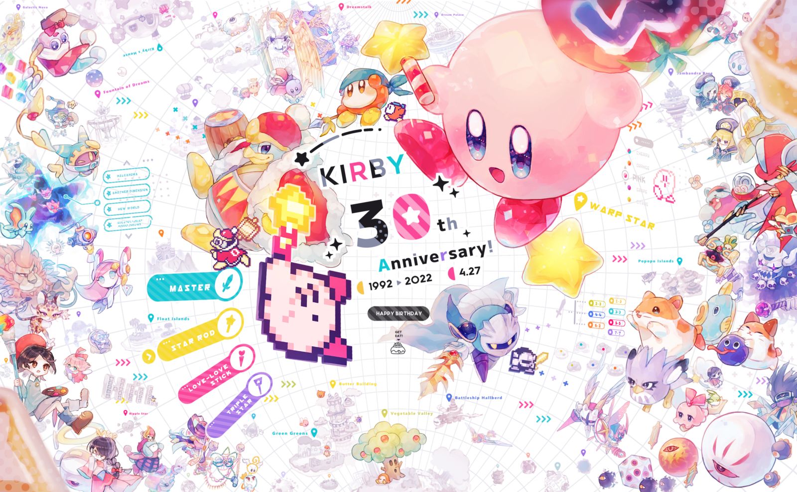 星のカービィ30周年头像同人高清图