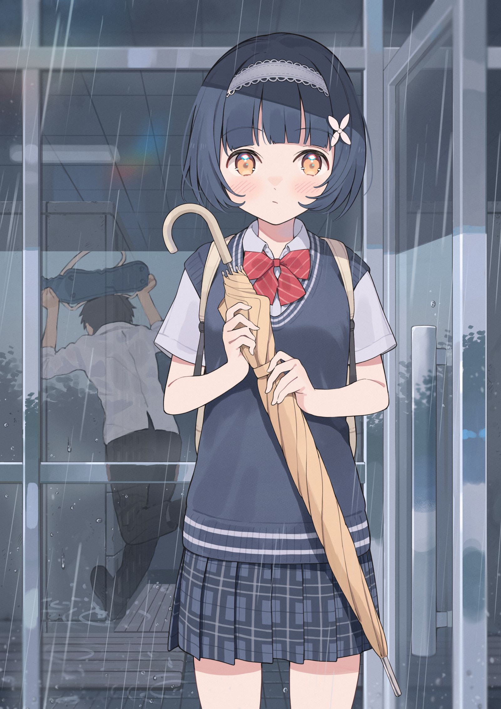 梅雨の思い出-女孩子原创