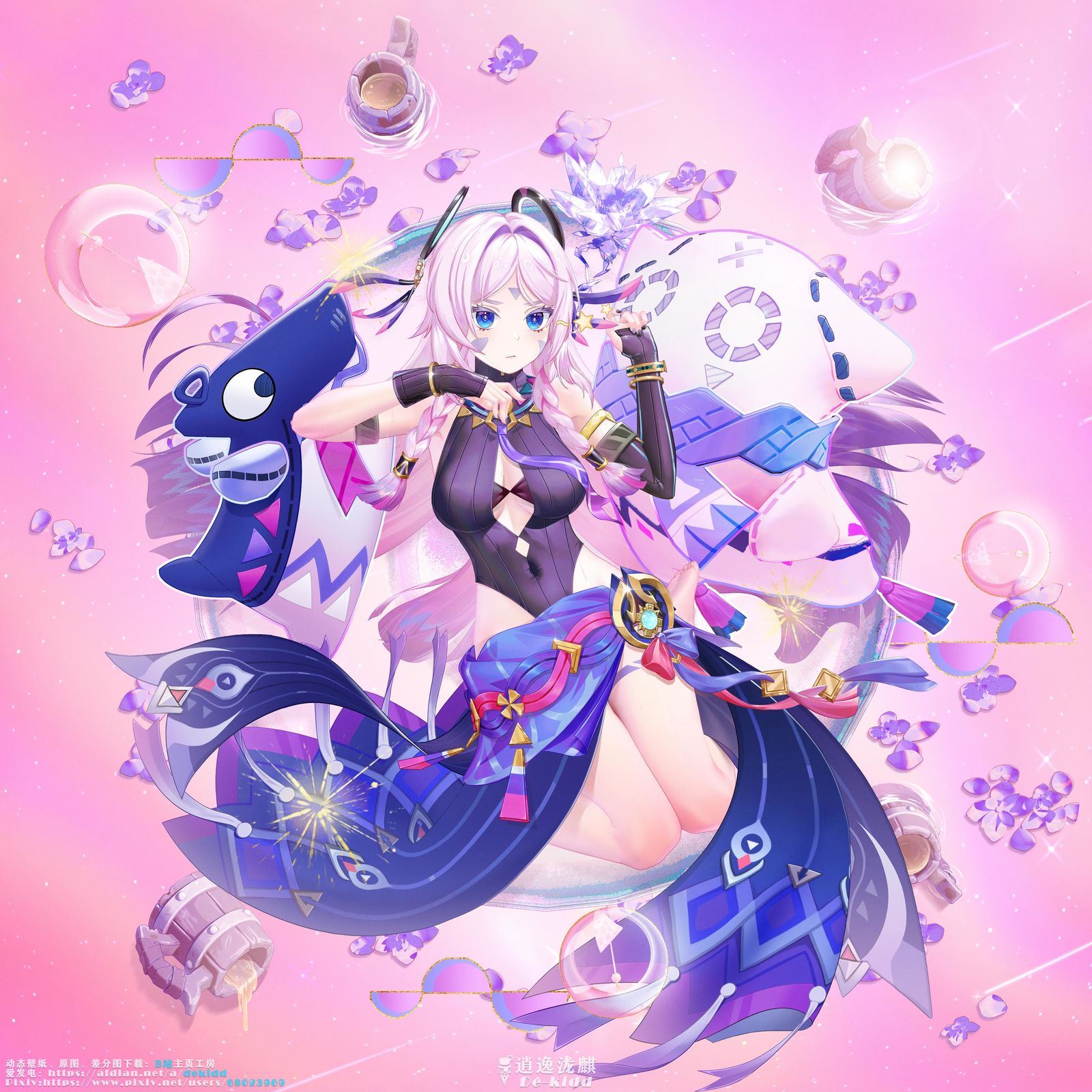 【原神】茜特菈莉-是你奶奶壁纸【杯觥琳琅】系列插画图片壁纸