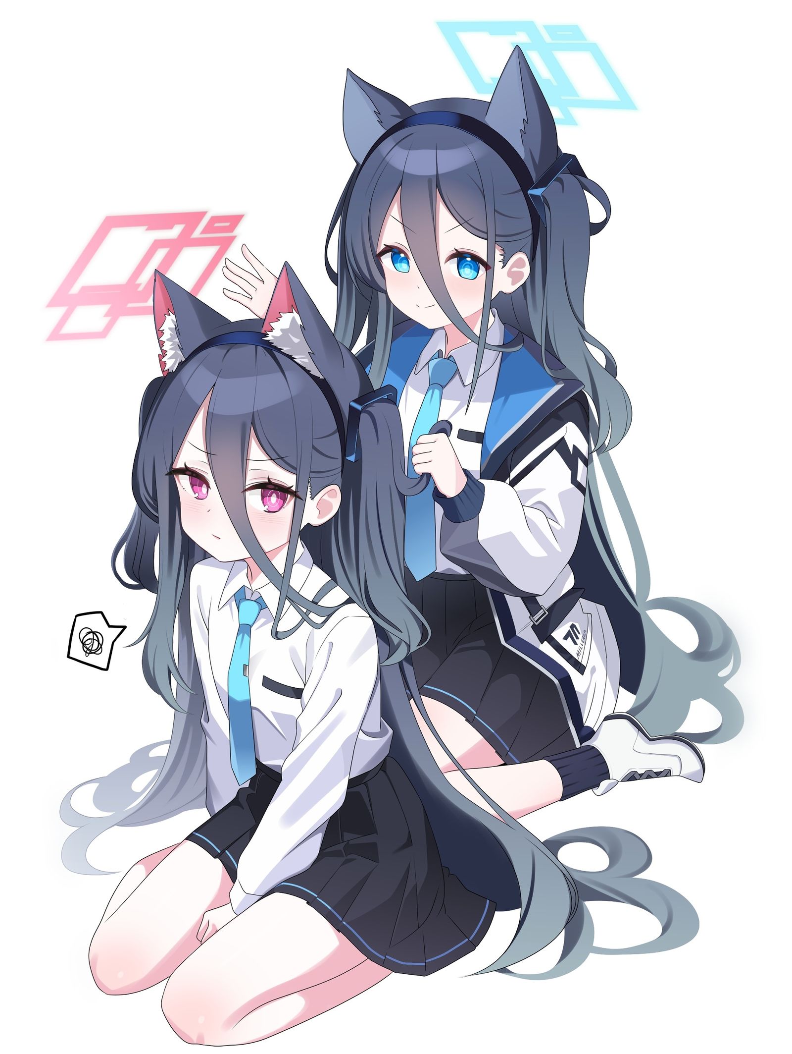 Alice & Key  ‍⬛插画图片壁纸