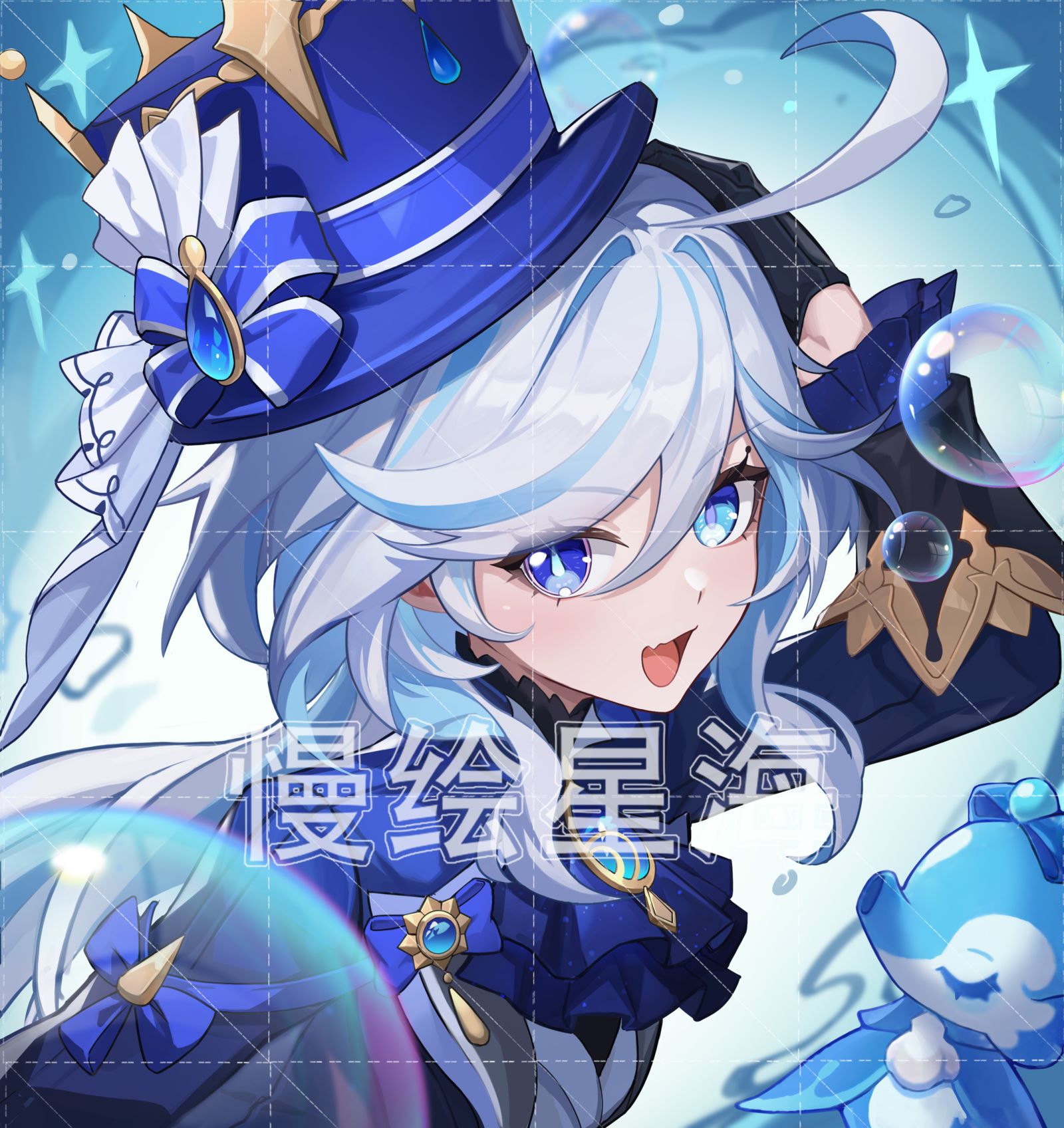 P站画师作品_原神丨芙宁娜 头像插画