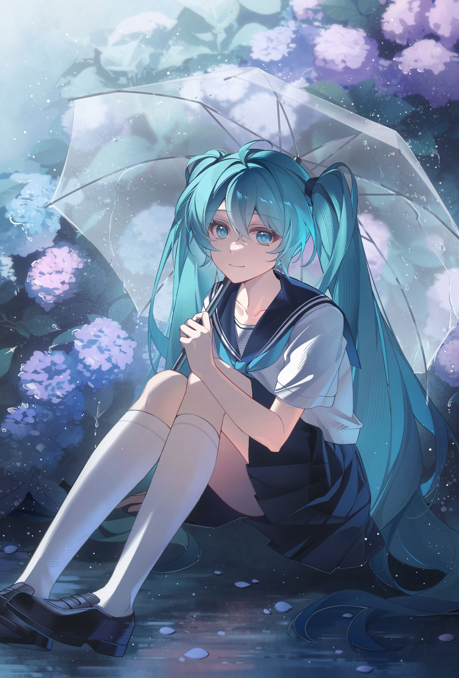 梅雨插画图片壁纸