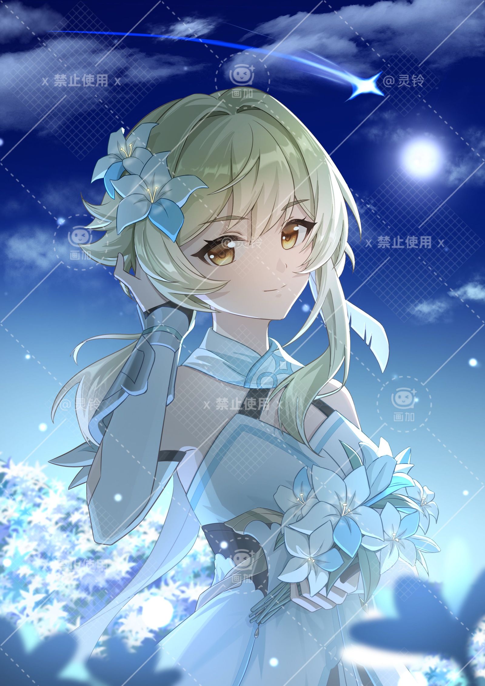 哥哥，坎瑞亚的花开了插画图片壁纸