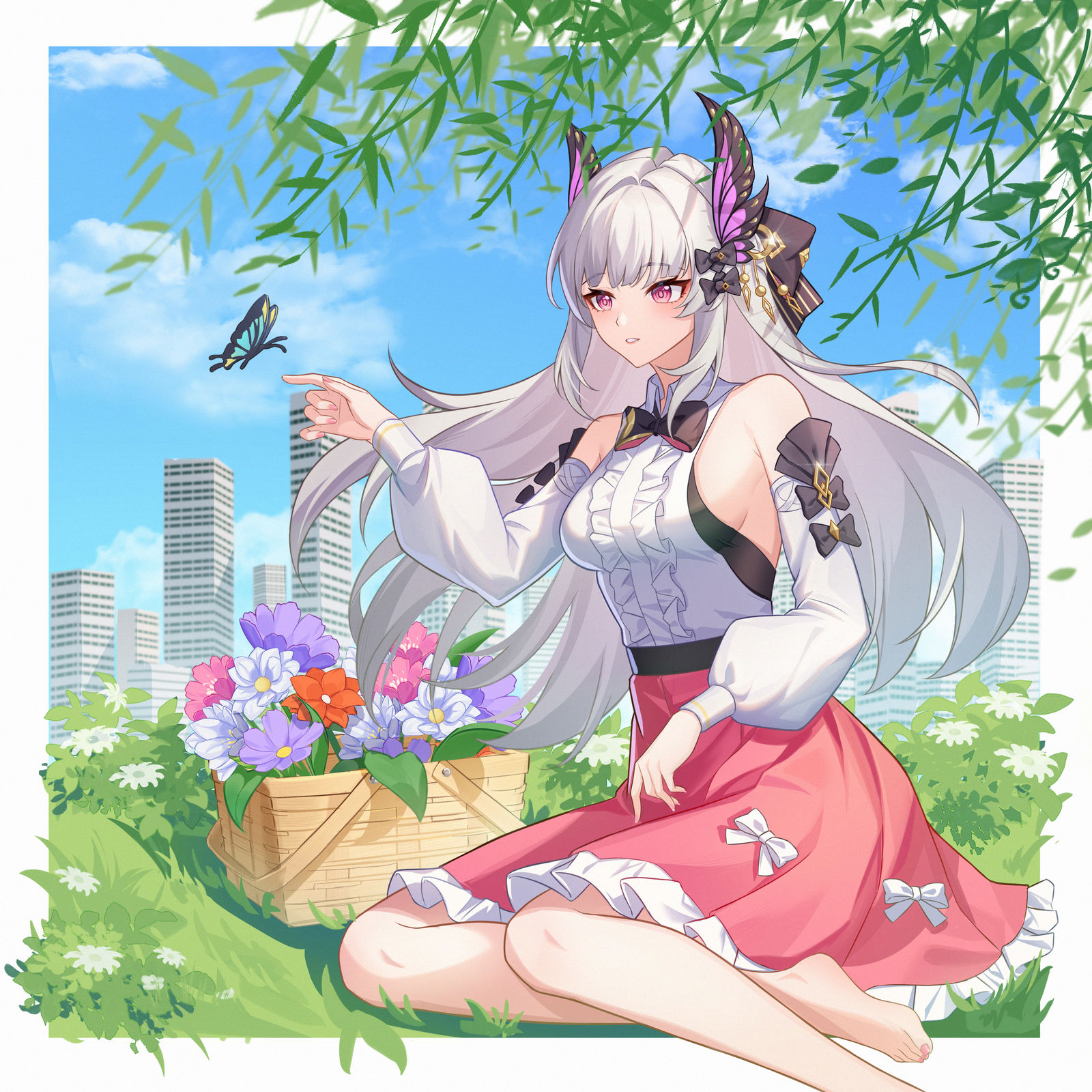 丽芙，启动日快乐插画图片壁纸