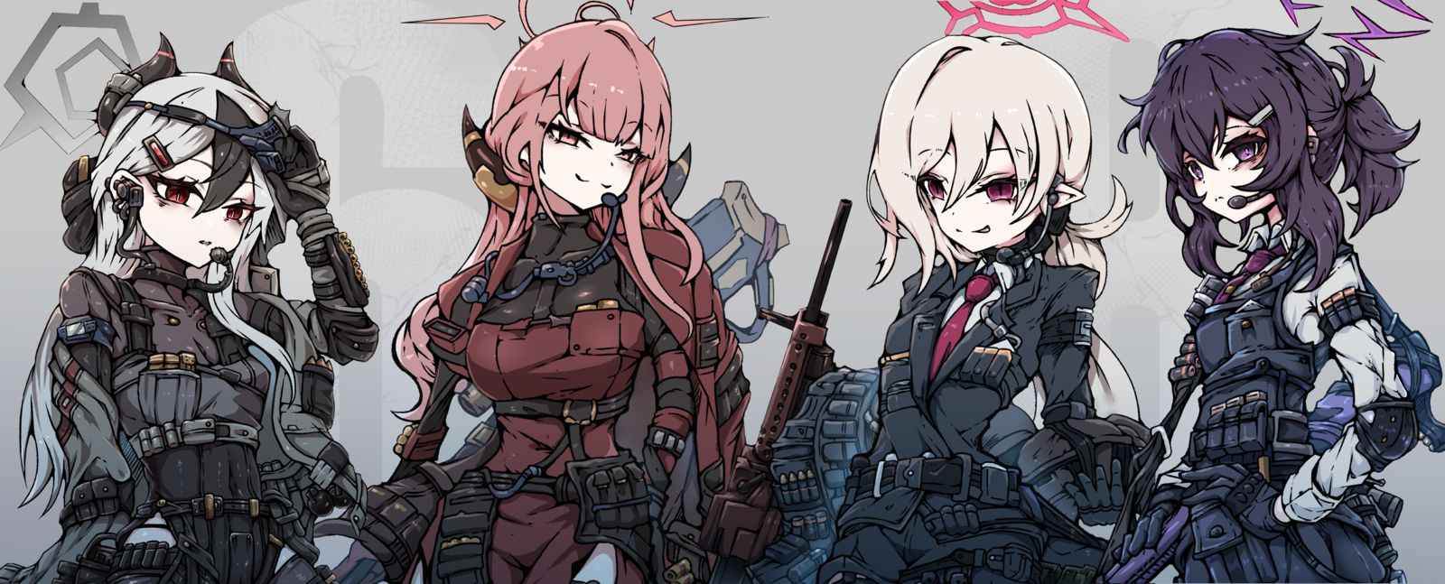 ブルアカ_便利屋68_特殊装備Xまとめ(*´-`)插画图片壁纸