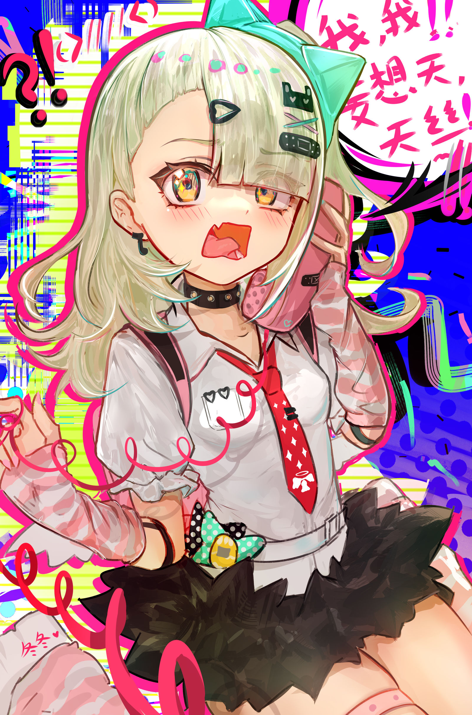 【绝区零千夏蕾咪】我，我是来自妄想天丝的(>///<）！插画图片壁纸