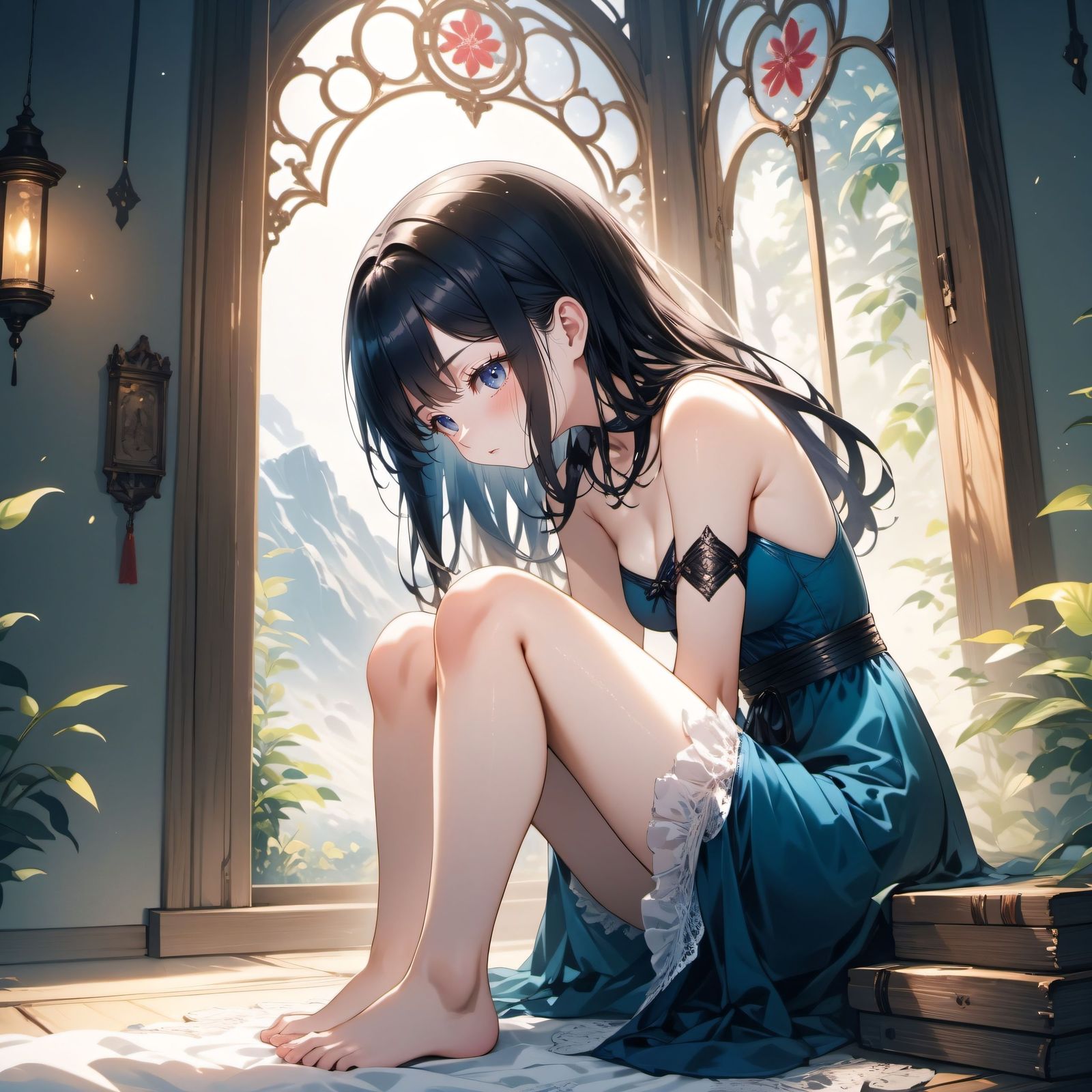 蜷缩于世间角落的安逸头像同人高清图