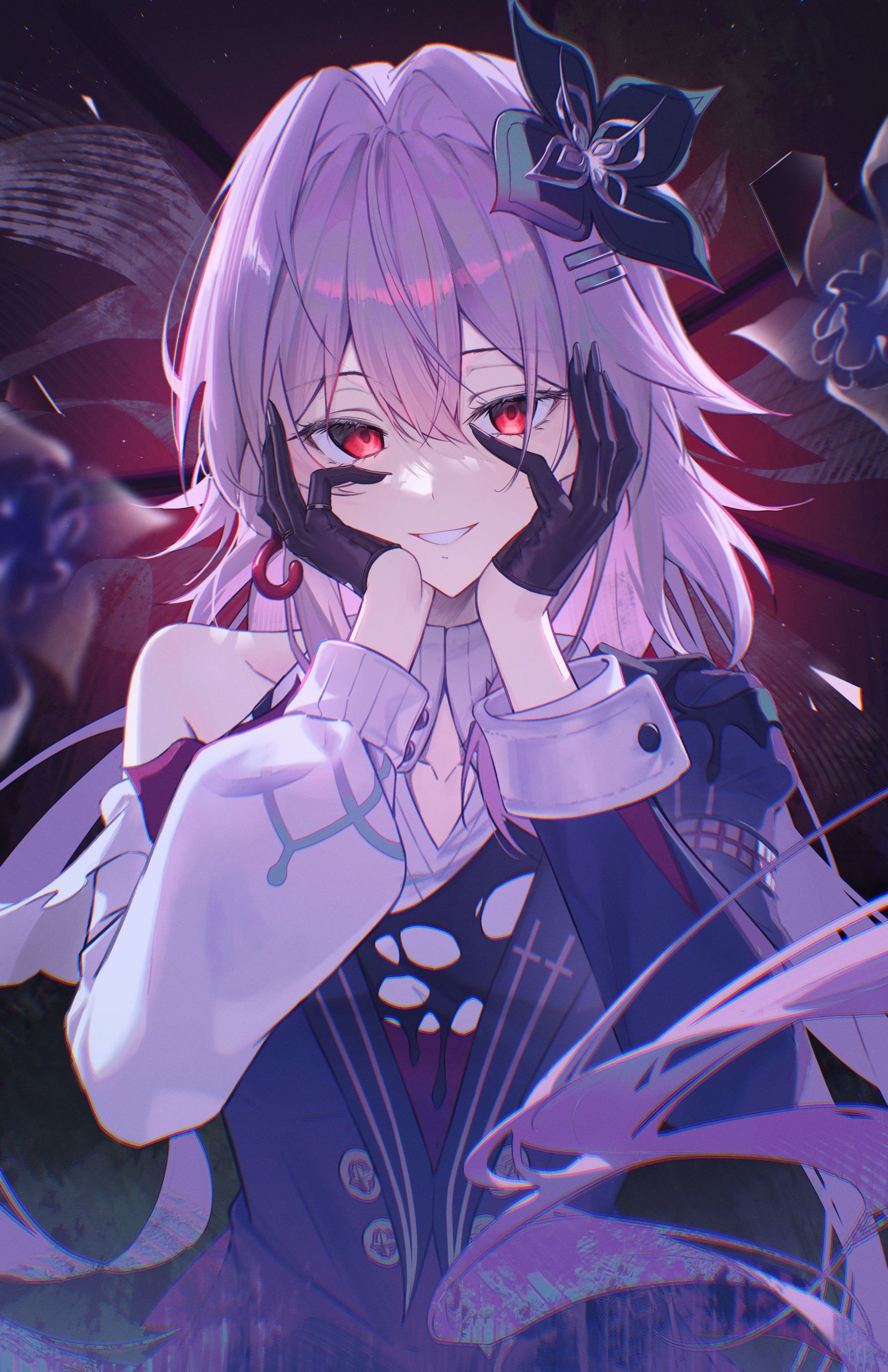 長夜月插画图片壁纸