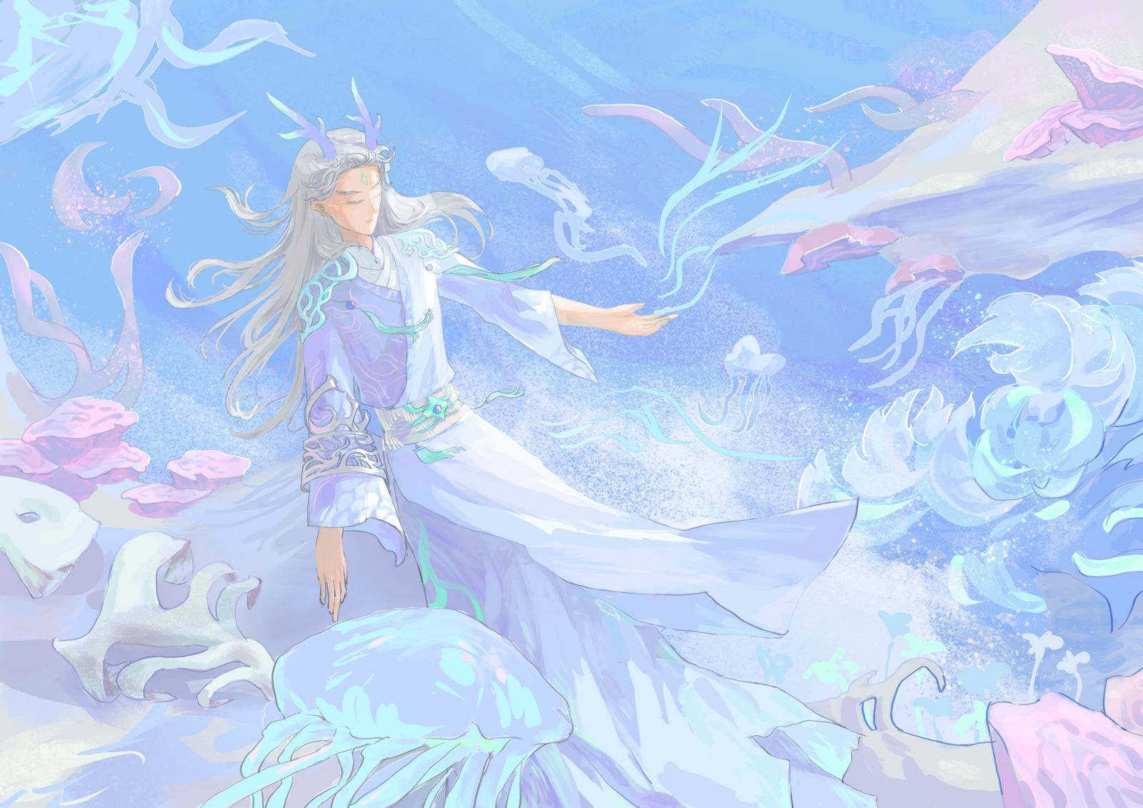 冰湖底头像同人高清图