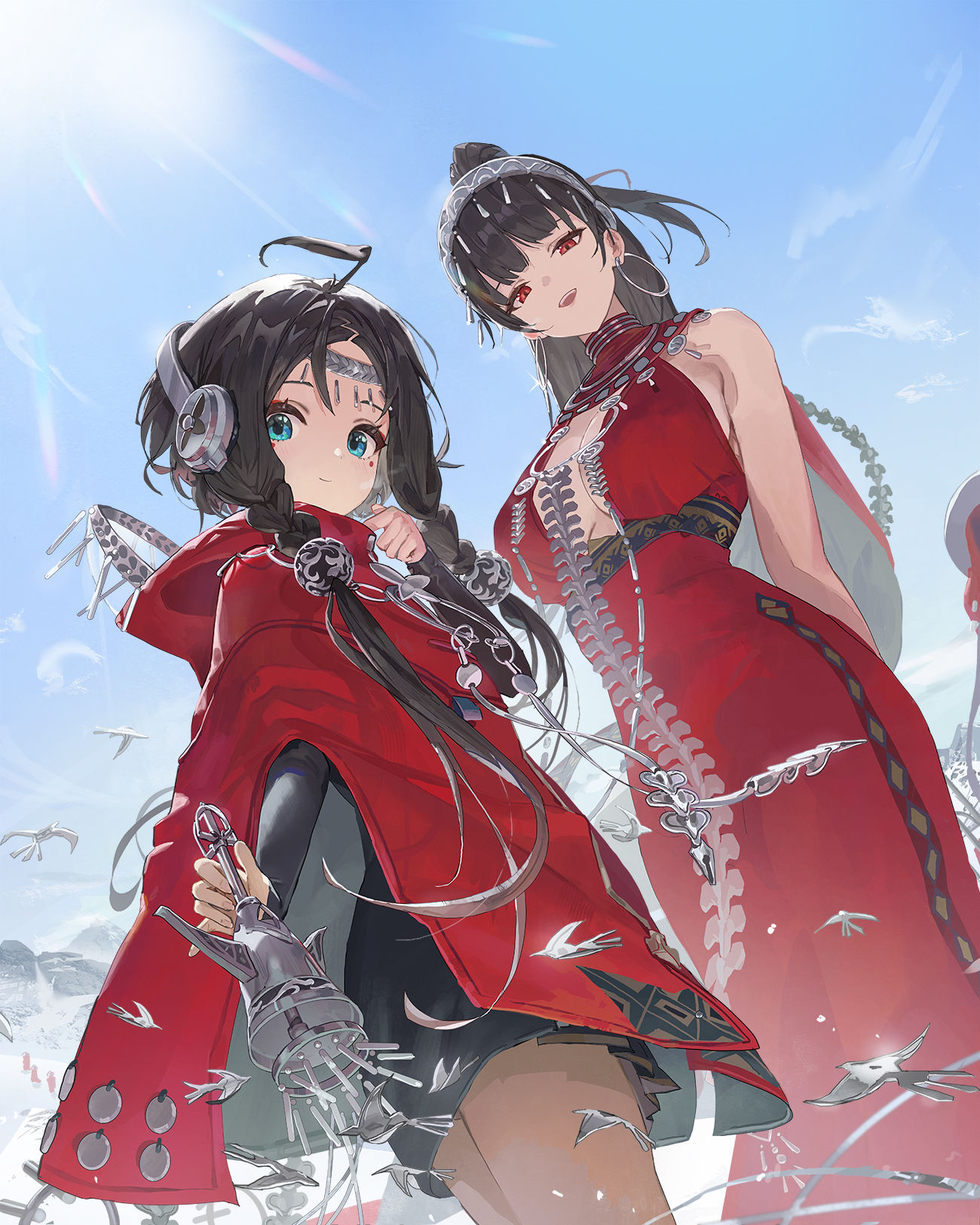 新月同行插画图片壁纸