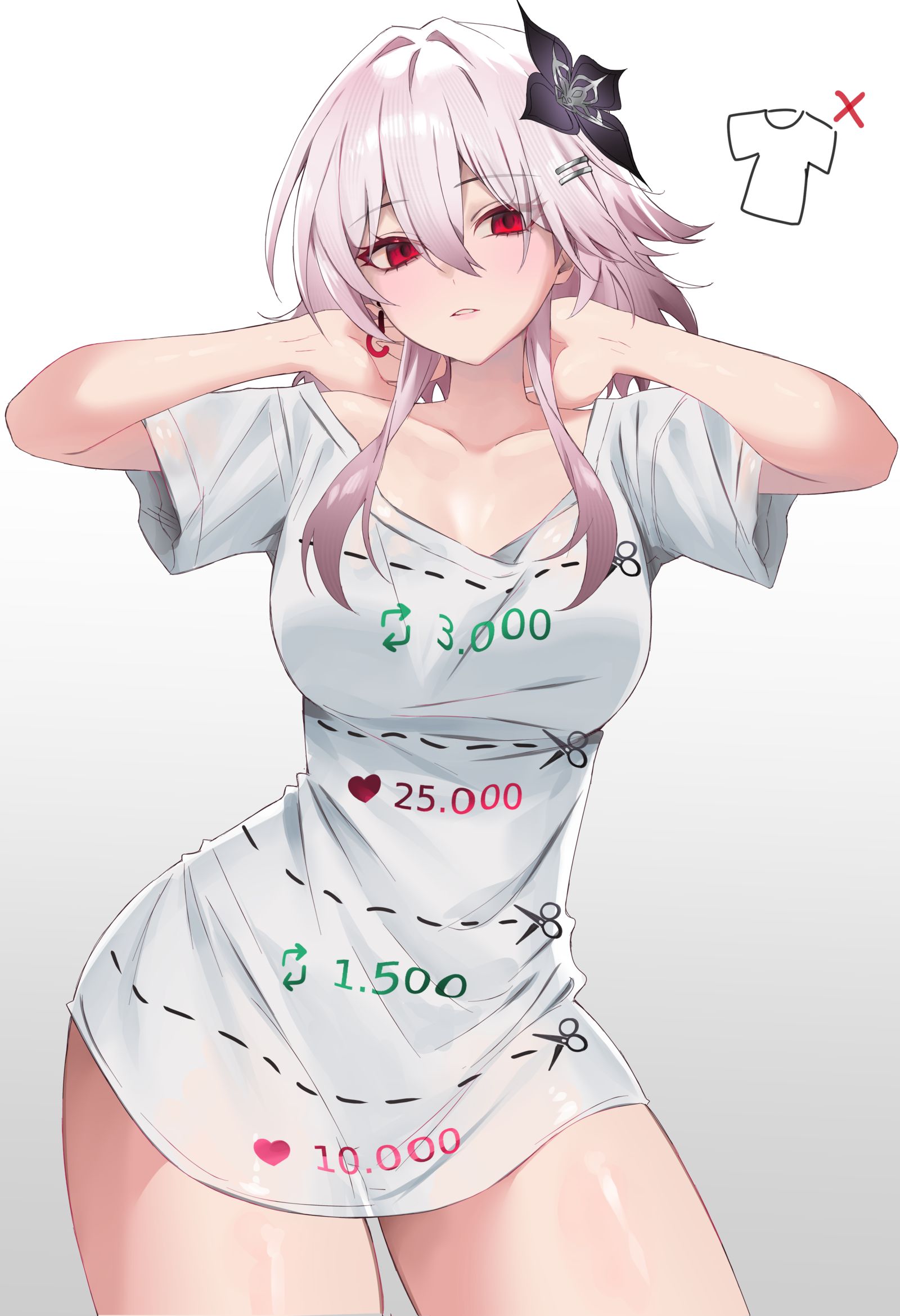 Shirt challenge with Evernight插画图片壁纸