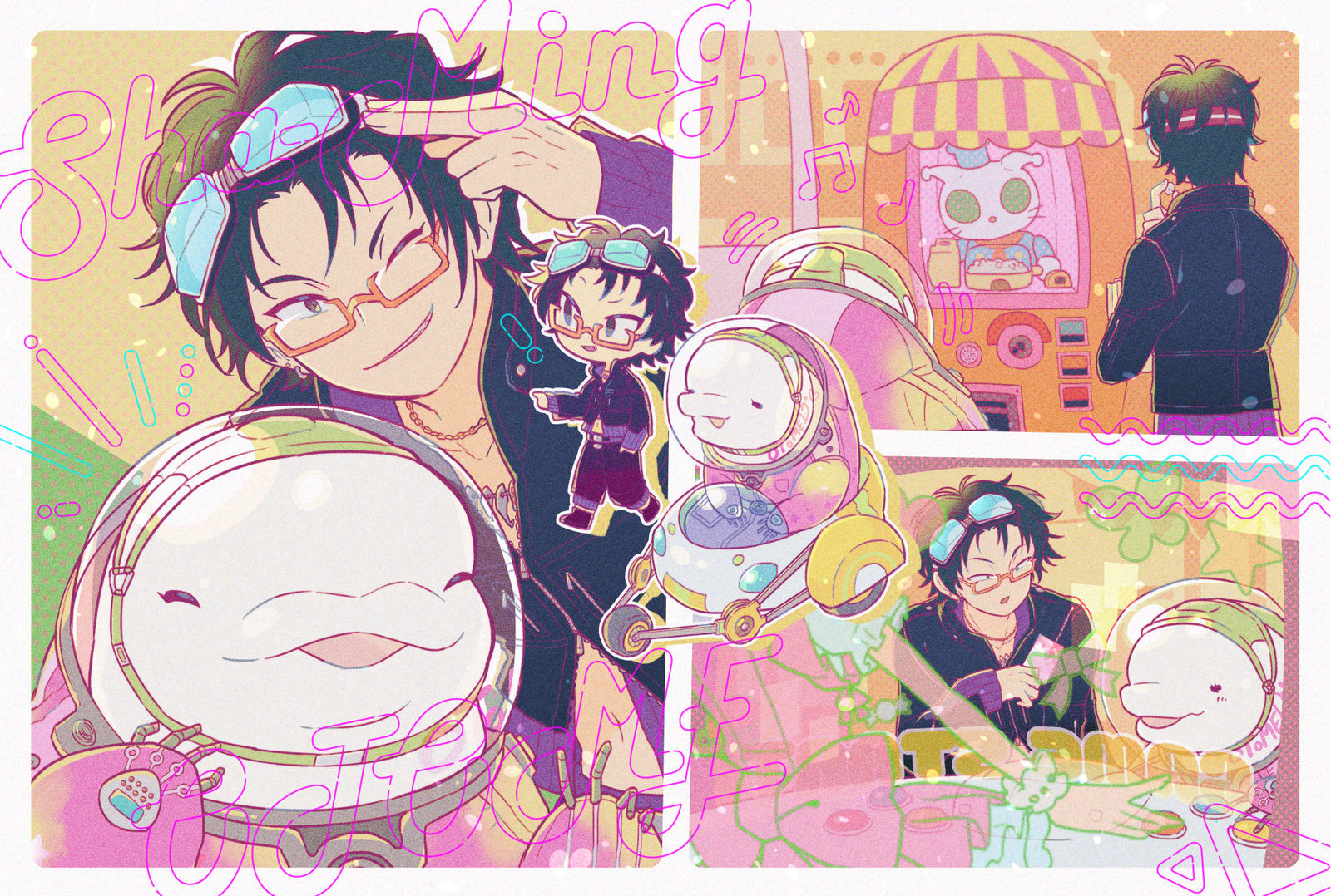 オトメと沙明插画图片壁纸