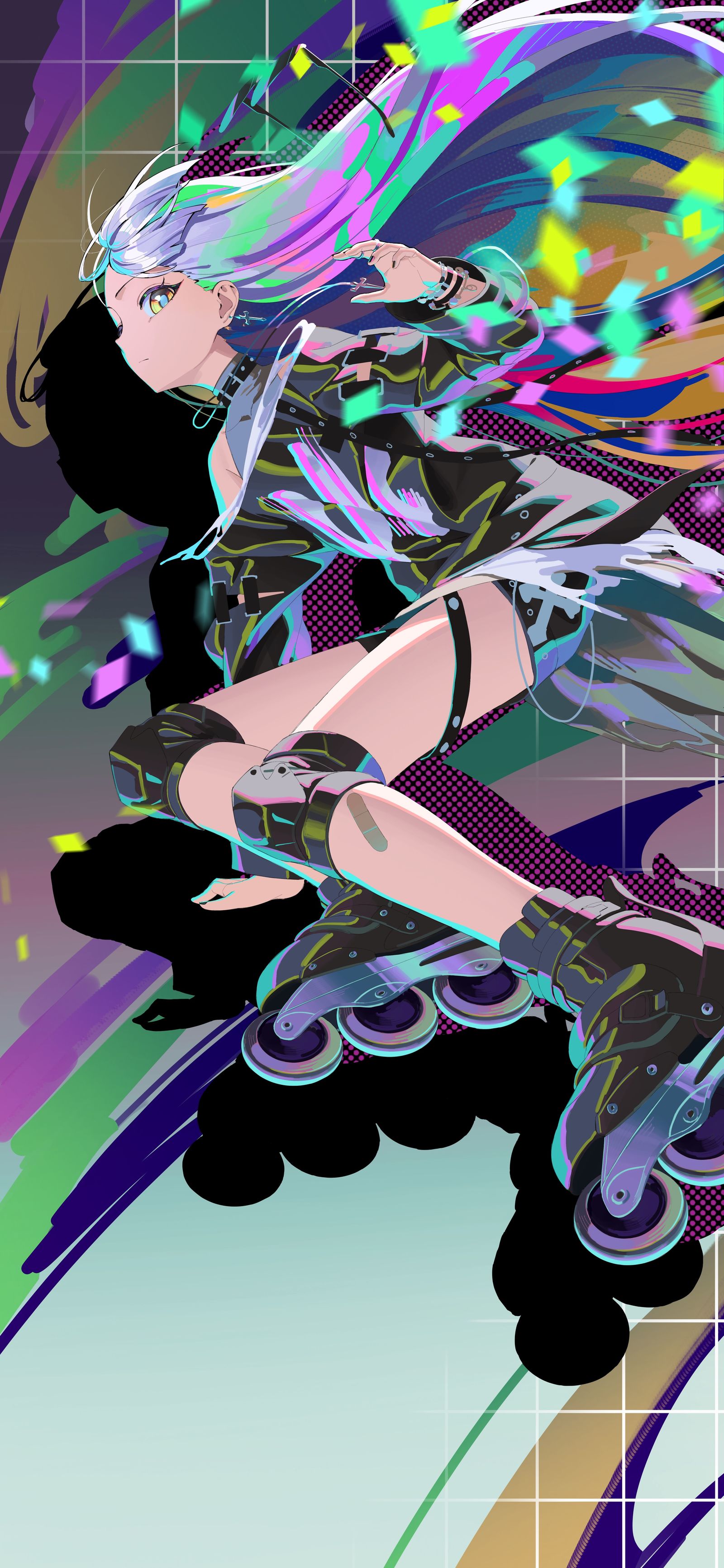 hd-女孩子ローラースケート