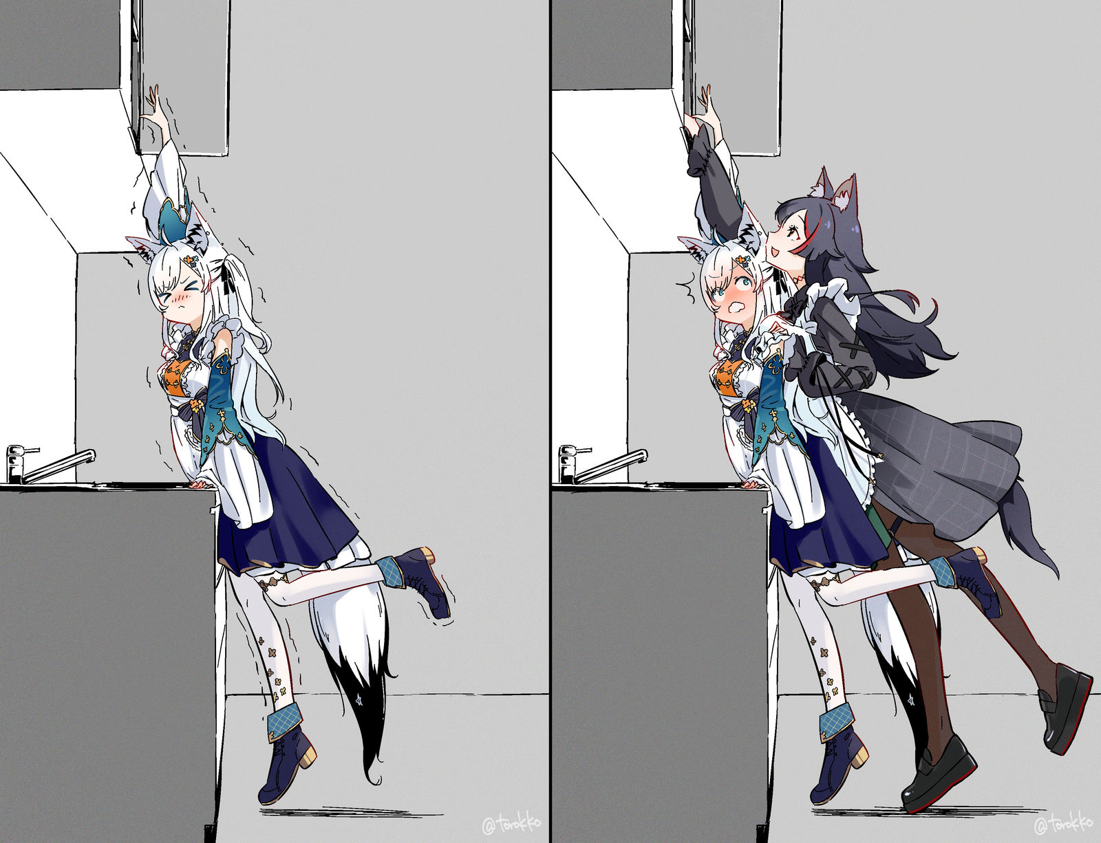 フブミオてぇてぇ插画图片壁纸