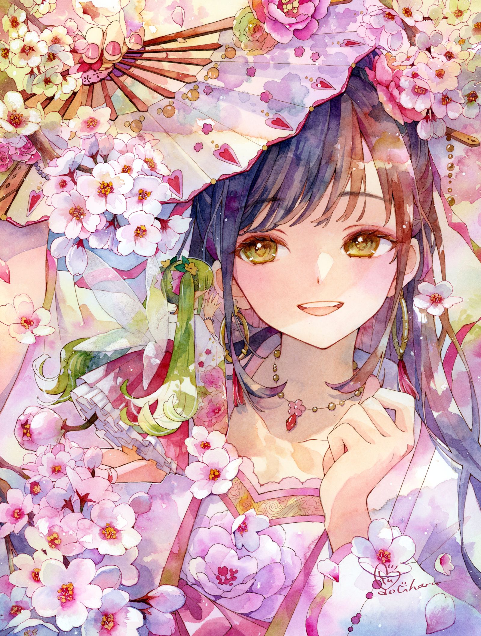 ひそひそ-原创樱花树