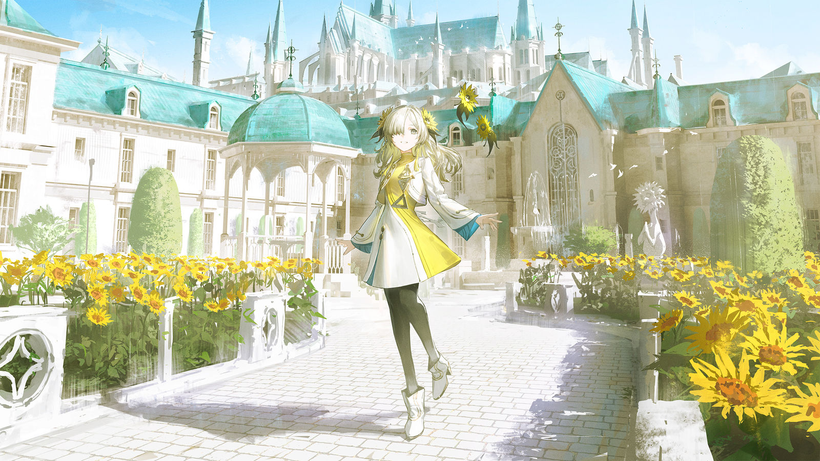 ヰ世界情緒 / サンフラワー插画图片壁纸