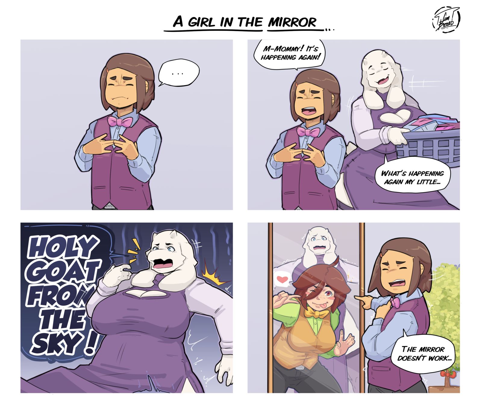 Girl in the mirror.