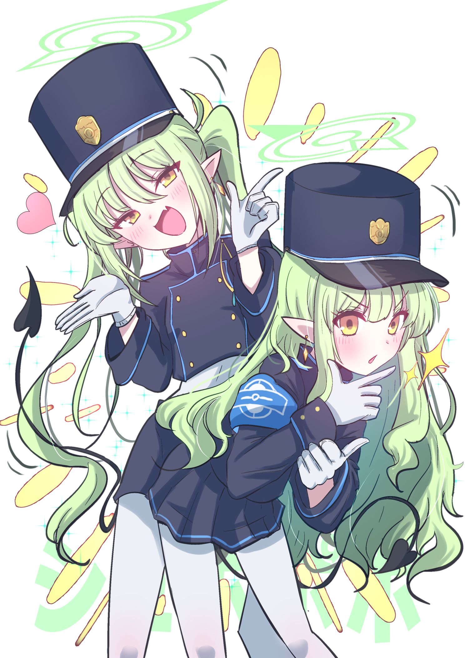 勝利のポーズ-ハイランダー鉄道学園碧蓝档案