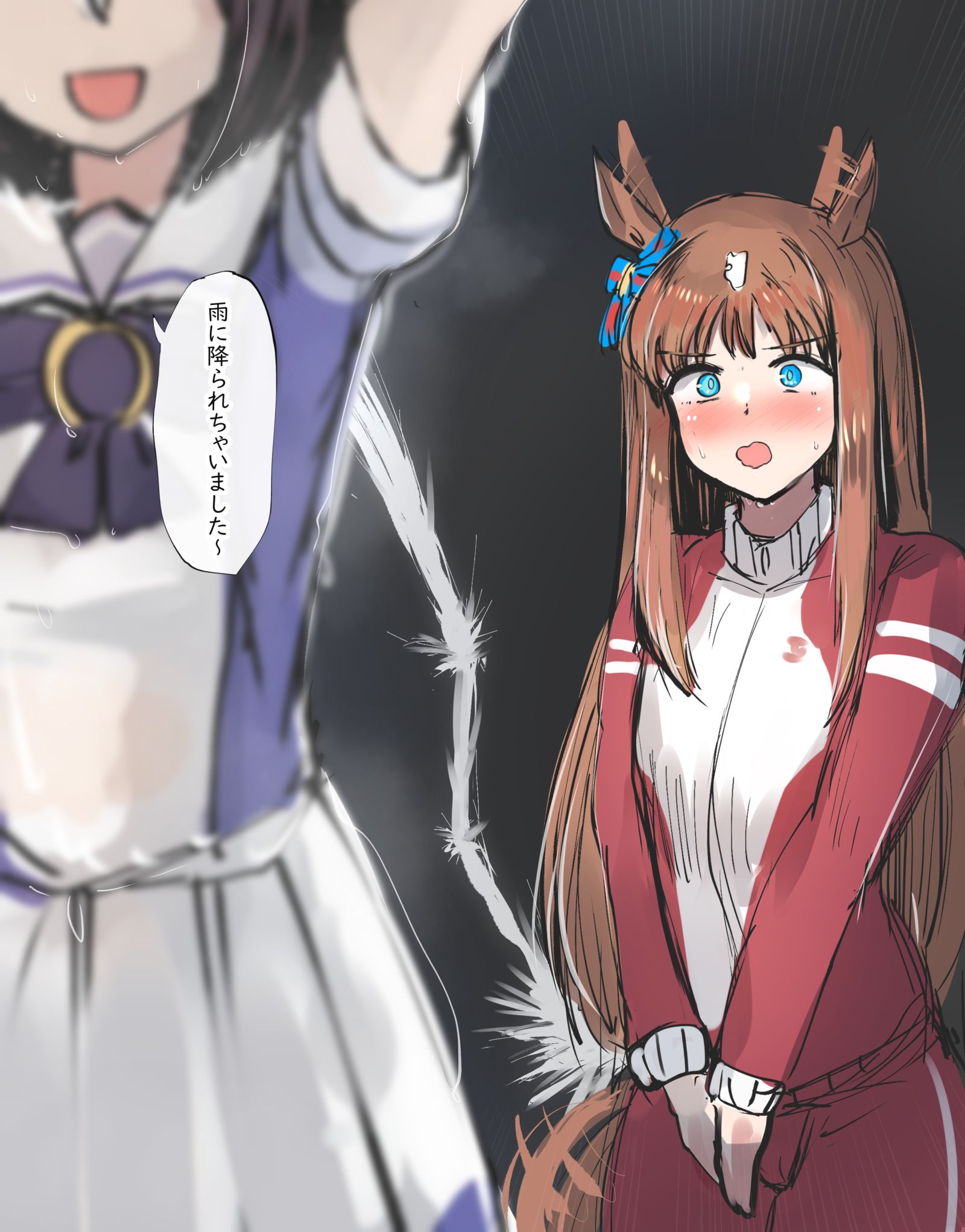 今行くか。いや、まだか。插画图片壁纸