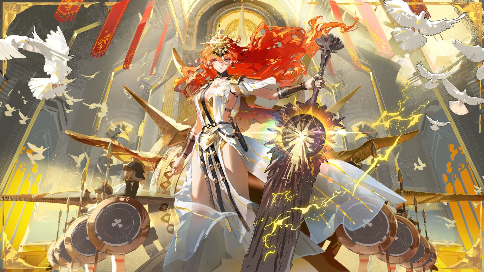 长照不灭的烈阳插画图片壁纸