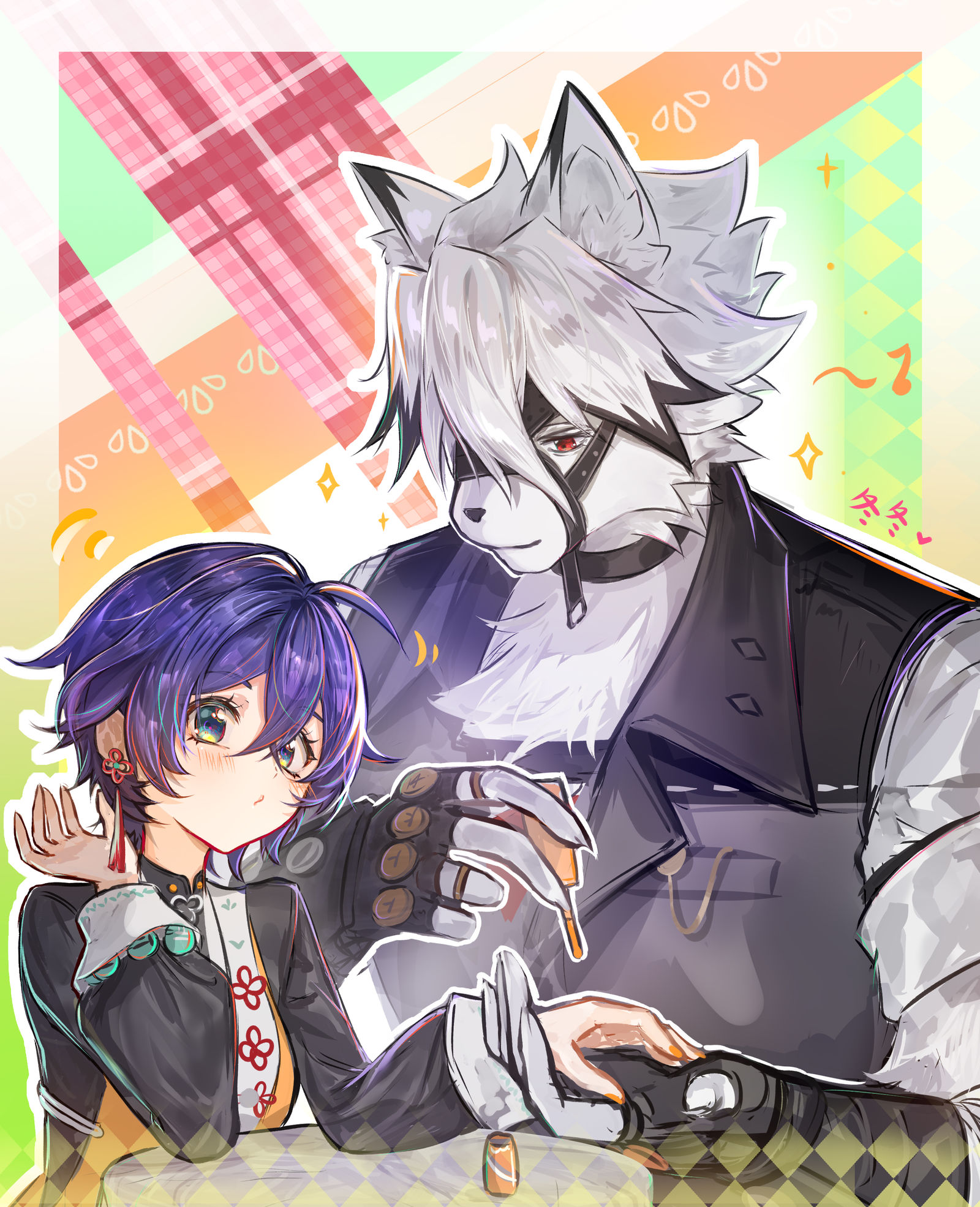 【莱铃】唔。。。莱卡恩连指甲油也会涂呀^^