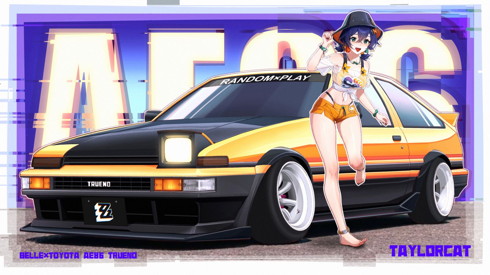 铃×AE86插画图片壁纸