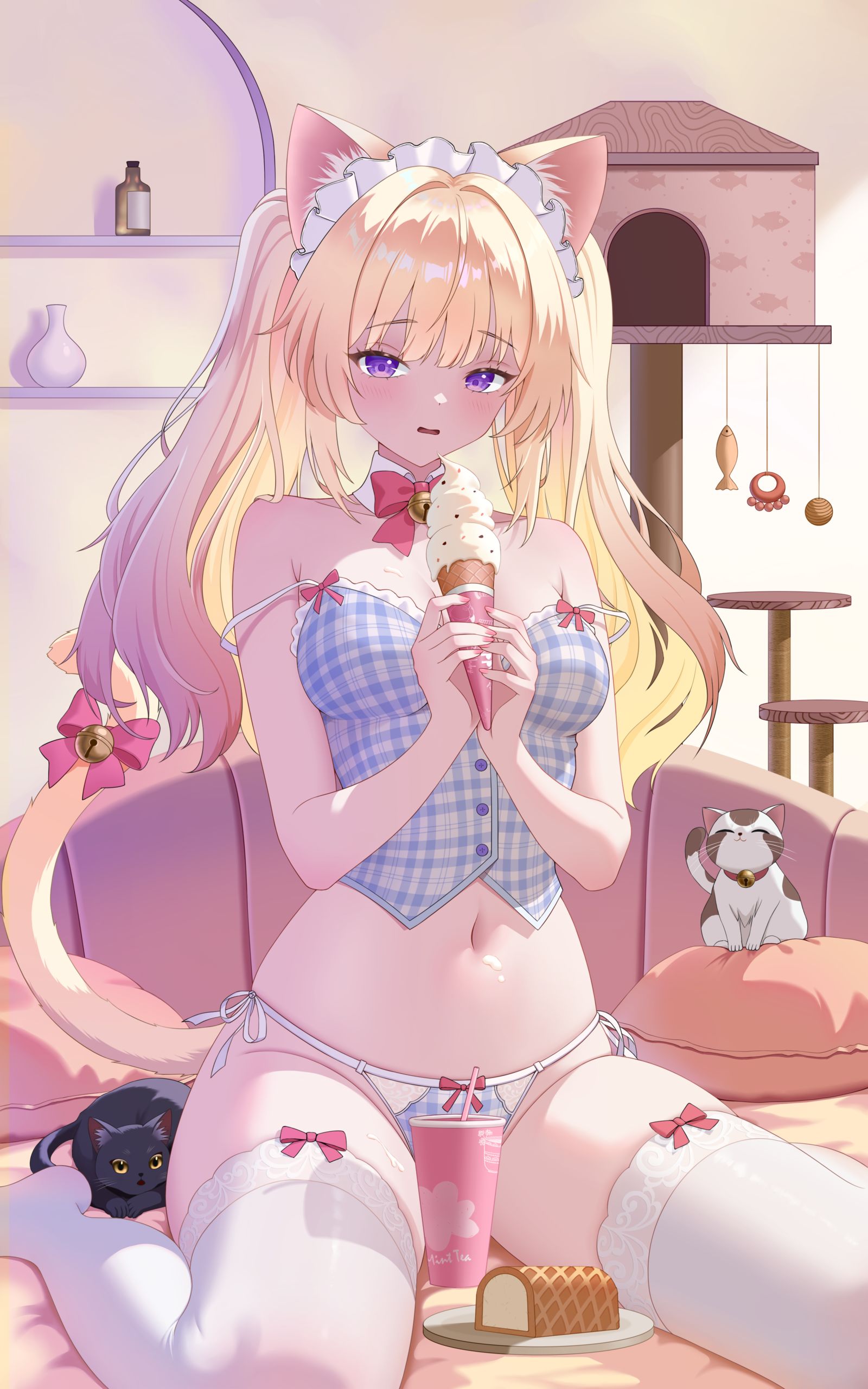 周末万岁插画图片壁纸