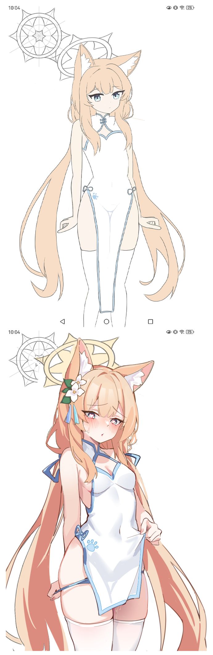 P站画师作品_微评画_修女也会穿旗袍吗？【粉丝评画の77】