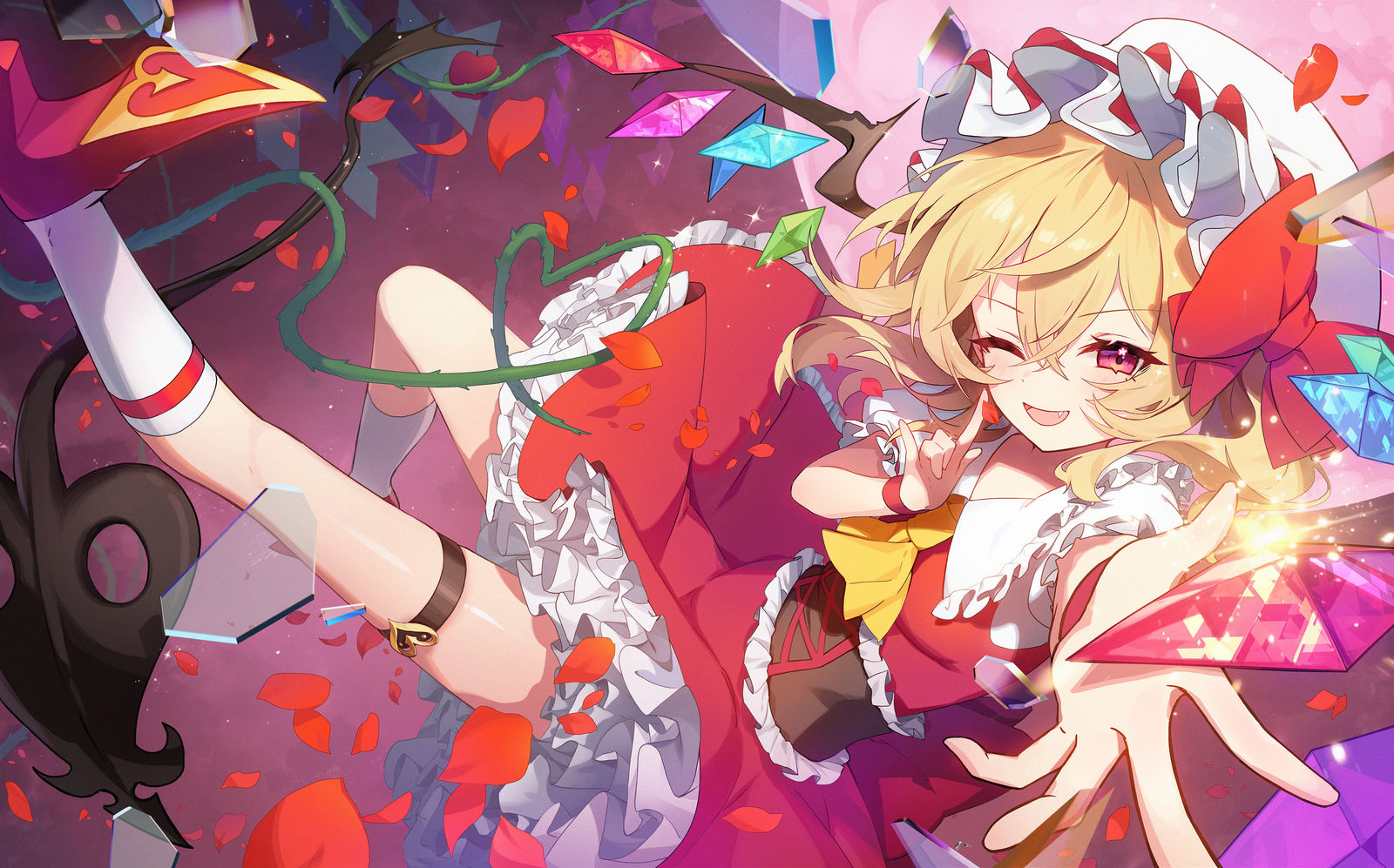 破壊のウィンク!插画图片壁纸