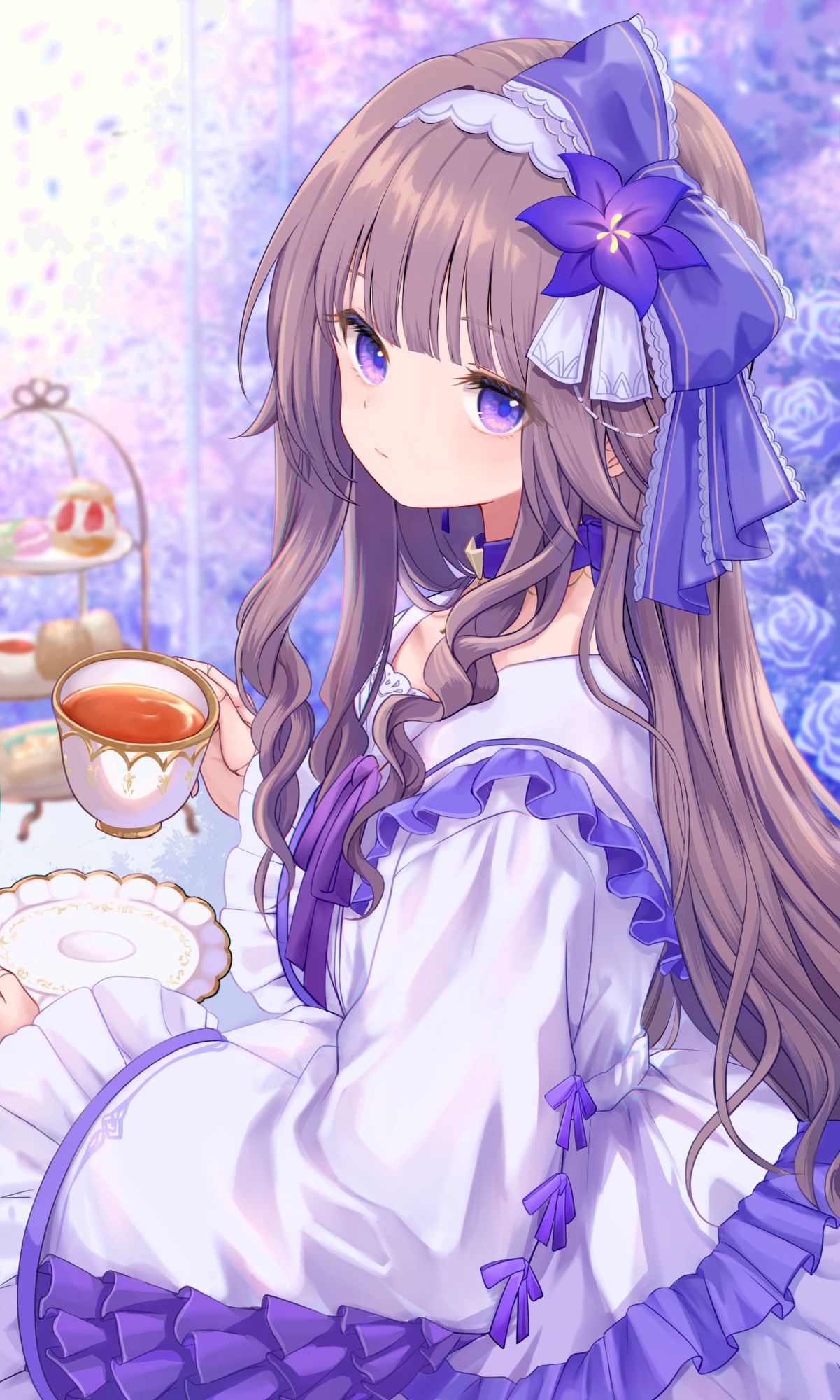 何見てるの？插画图片壁纸