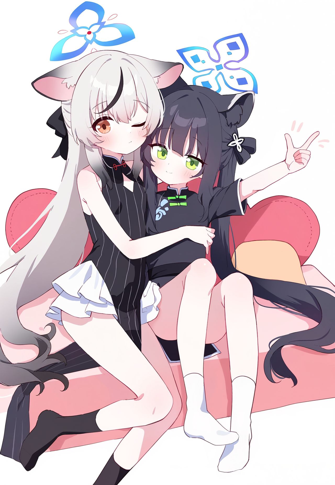 ココナとシュン插画图片壁纸