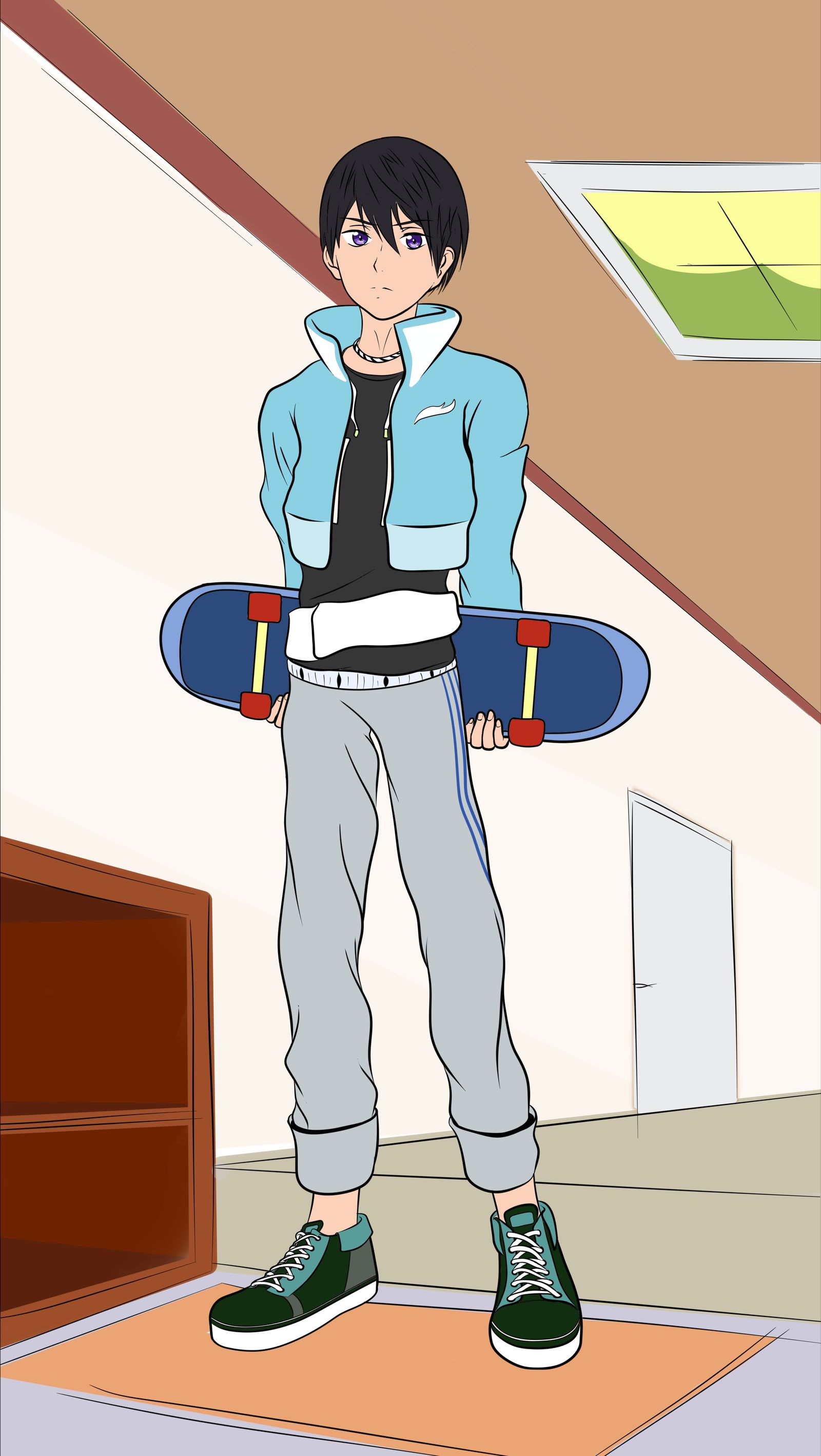 滑板少年头像同人高清图